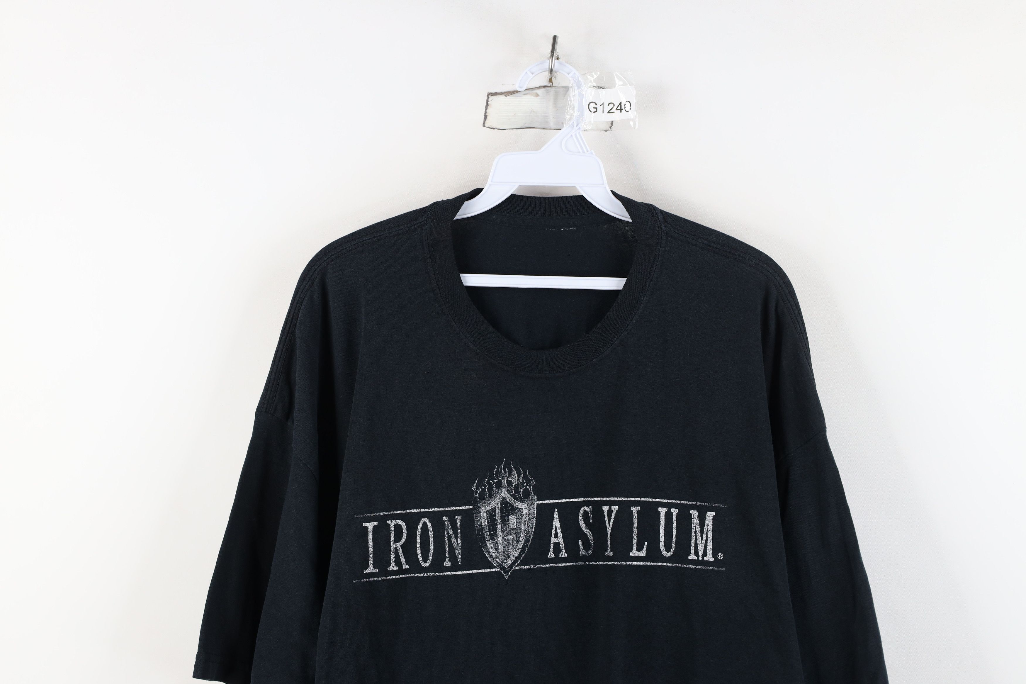 Vintage Vintage Streetwear Iron Asylum Fire Bodybuilding Gym T-Shirt Size US XXL / EU 58 / 5 - 2 Thumbnail