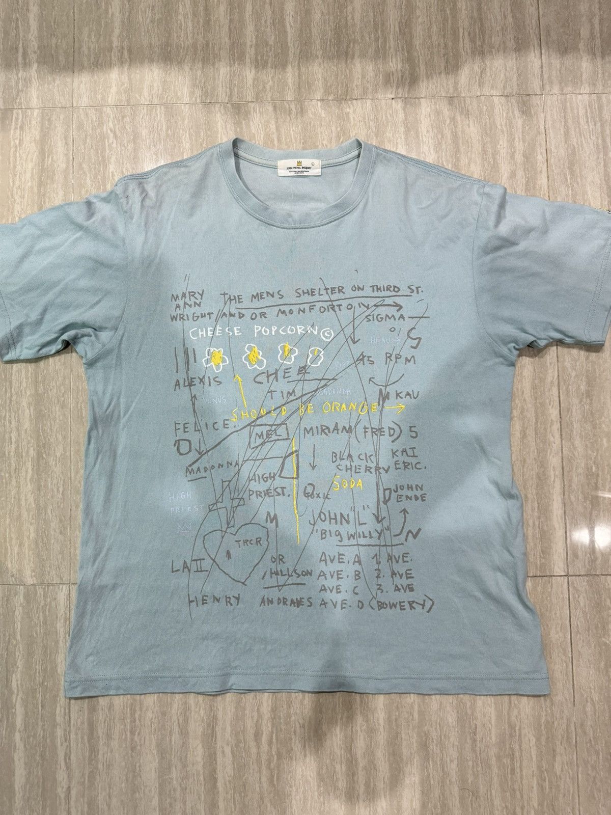 Jean-Michel Basquiat Jean-Michel Basquiat x Uniqlo soft blue Shirt L size Size US L / EU 52-54 / 3 - 1 Thumbnail