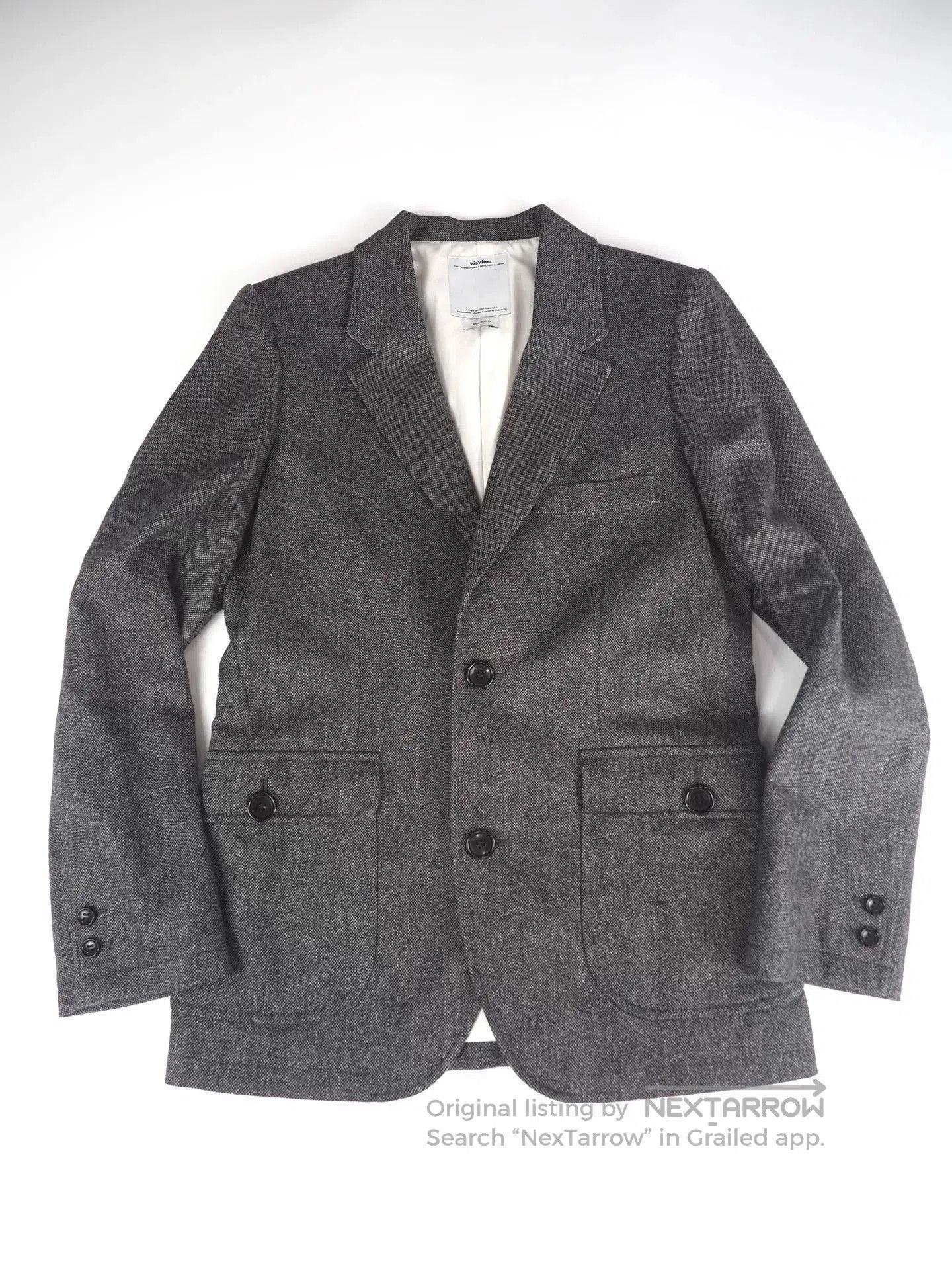 Visvim visvim grey wool blazer with cashmere blend. Size US M / EU 48-50 / 2 - 1 Thumbnail