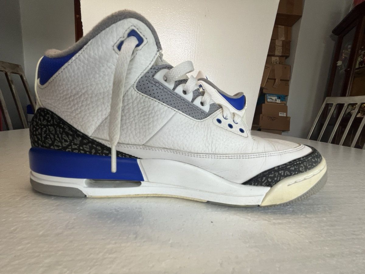 Jordan Brand Sz 14 Air Jordan 3 Racer Blue White Size US 14 / EU 47 - 4 Thumbnail