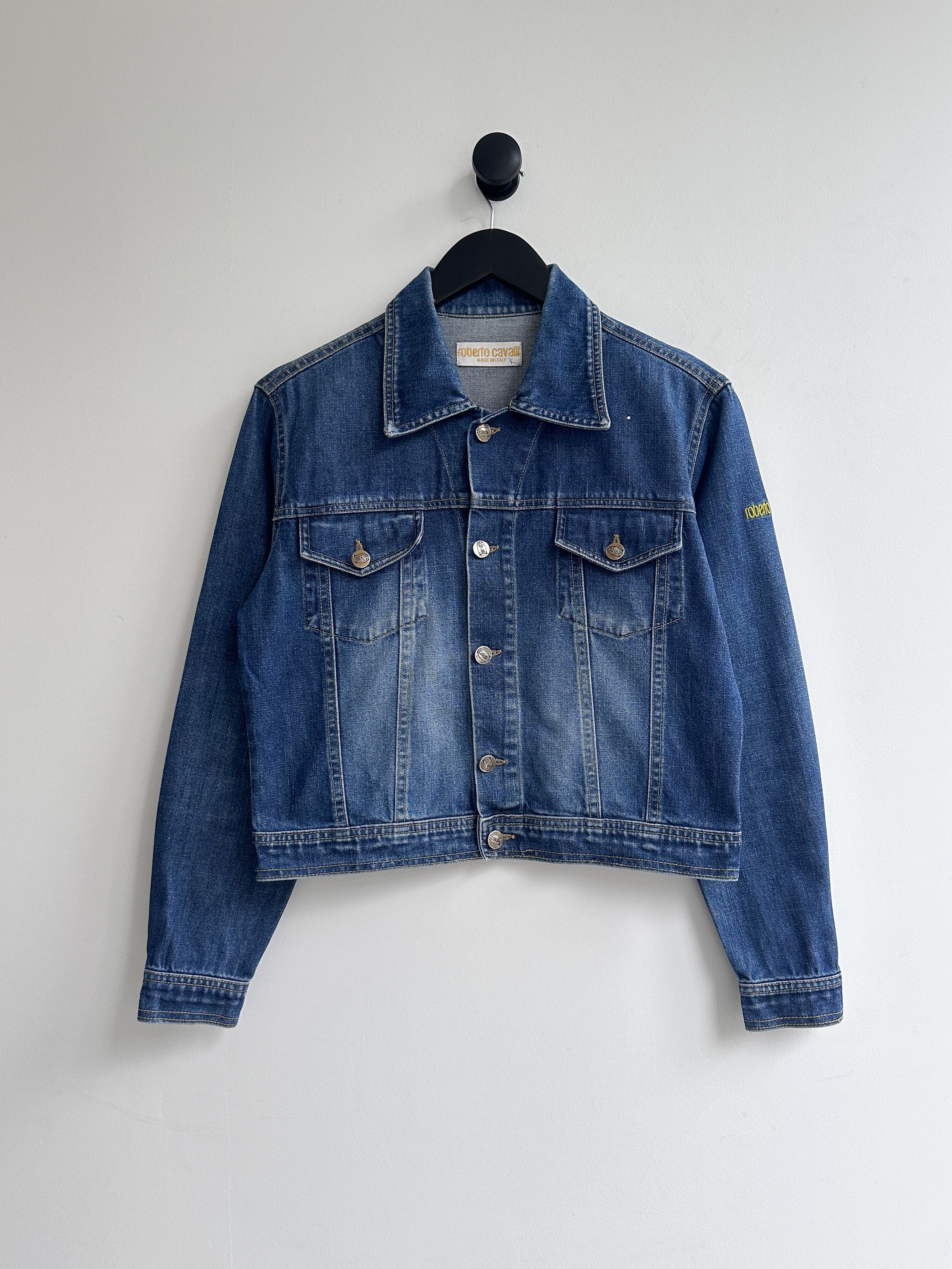 Just Cavalli Vintage Y2K Just Cavalli Jeans Denim Jacket Size M / US 6-8 / IT 42-44 - 1 Thumbnail