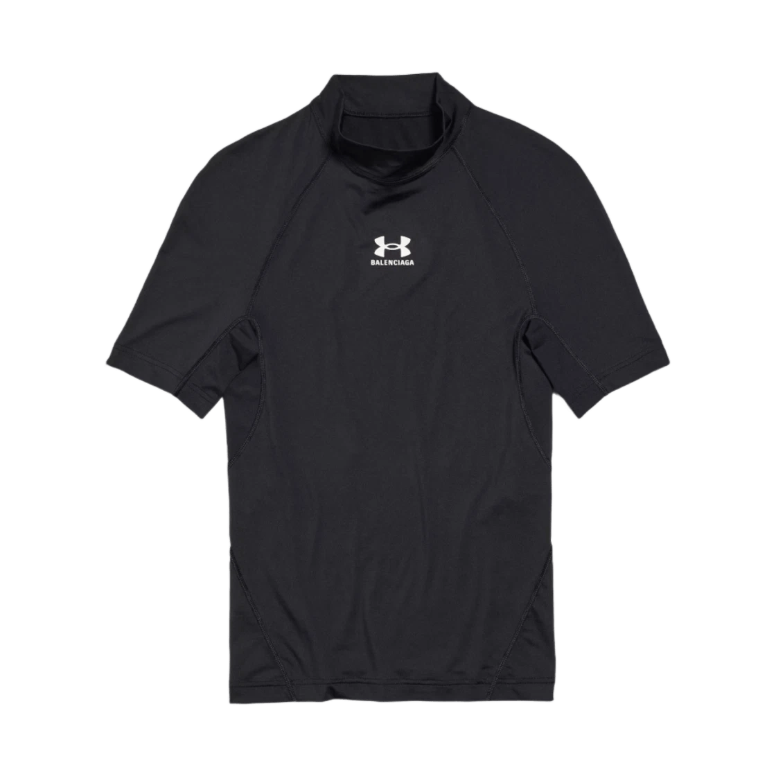 Balenciaga under armour® mock neck t-shirt black Size US M / EU 48-50 / 2 - 1 Thumbnail