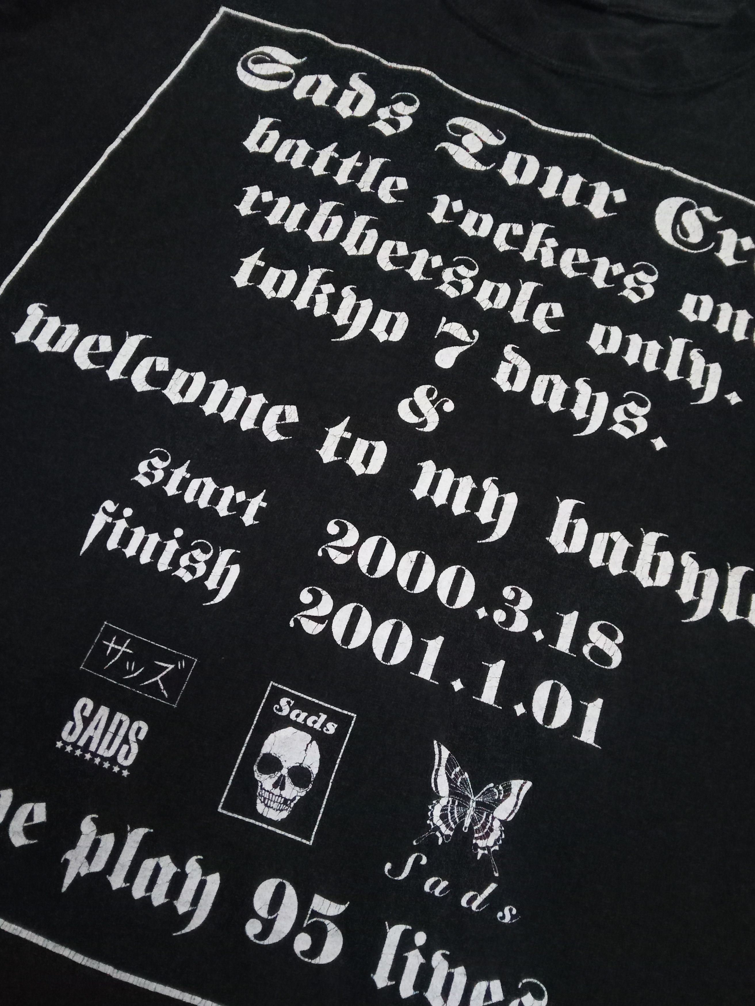 Band Tees Sads Tour Crew welcome to my babylon Vintage Y2K T Shirt Size US M / EU 48-50 / 2 - 6 Thumbnail