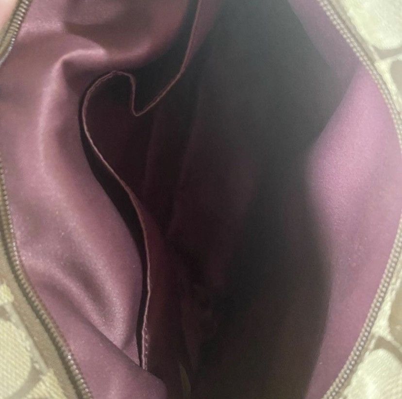 Coach Coach C Carrie Signature Burgundy Brown purse Size ONE SIZE - 3 Thumbnail