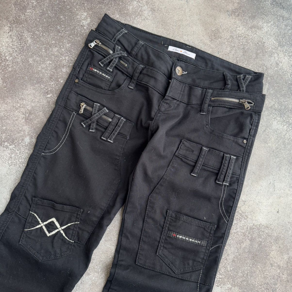 20471120 × Japanese Brand Avant Garde Vintage Y2K Black Gothic Jeans Size 30" / US 8 / IT 44 - 2 Thumbnail