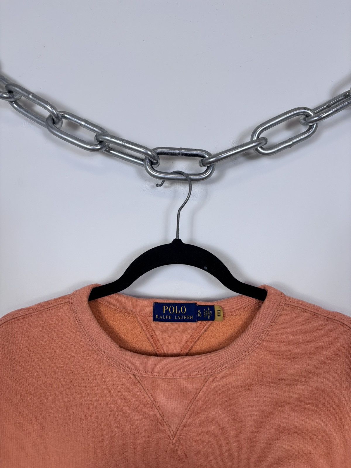 Polo Ralph Lauren Polo Ralph Lauren Men’s Orange Cotton Preppy Sweatshirt Size US XL / EU 56 / 4 - 4 Thumbnail