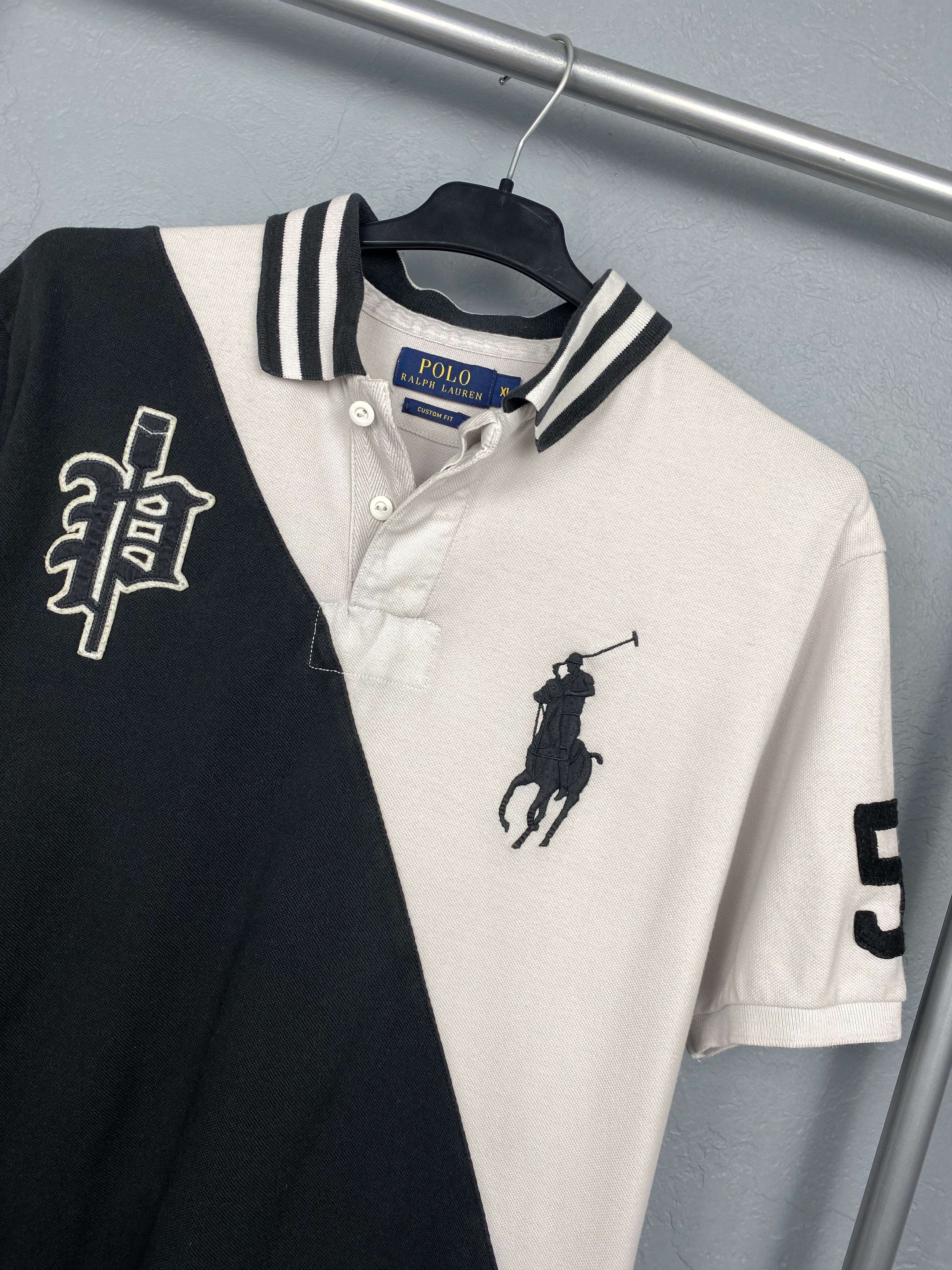Polo Ralph Lauren × Ralph Lauren × Vintage Polo Ralph Lauren RL Polo Big Logo Polo Shirt Size US XL / EU 56 / 4 - 2 Thumbnail