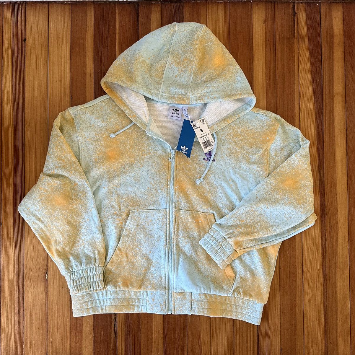 Adidas Adidas All Oversize Printed Full Zip Hoodie Size S / US 4 / IT 40 - 2 Thumbnail