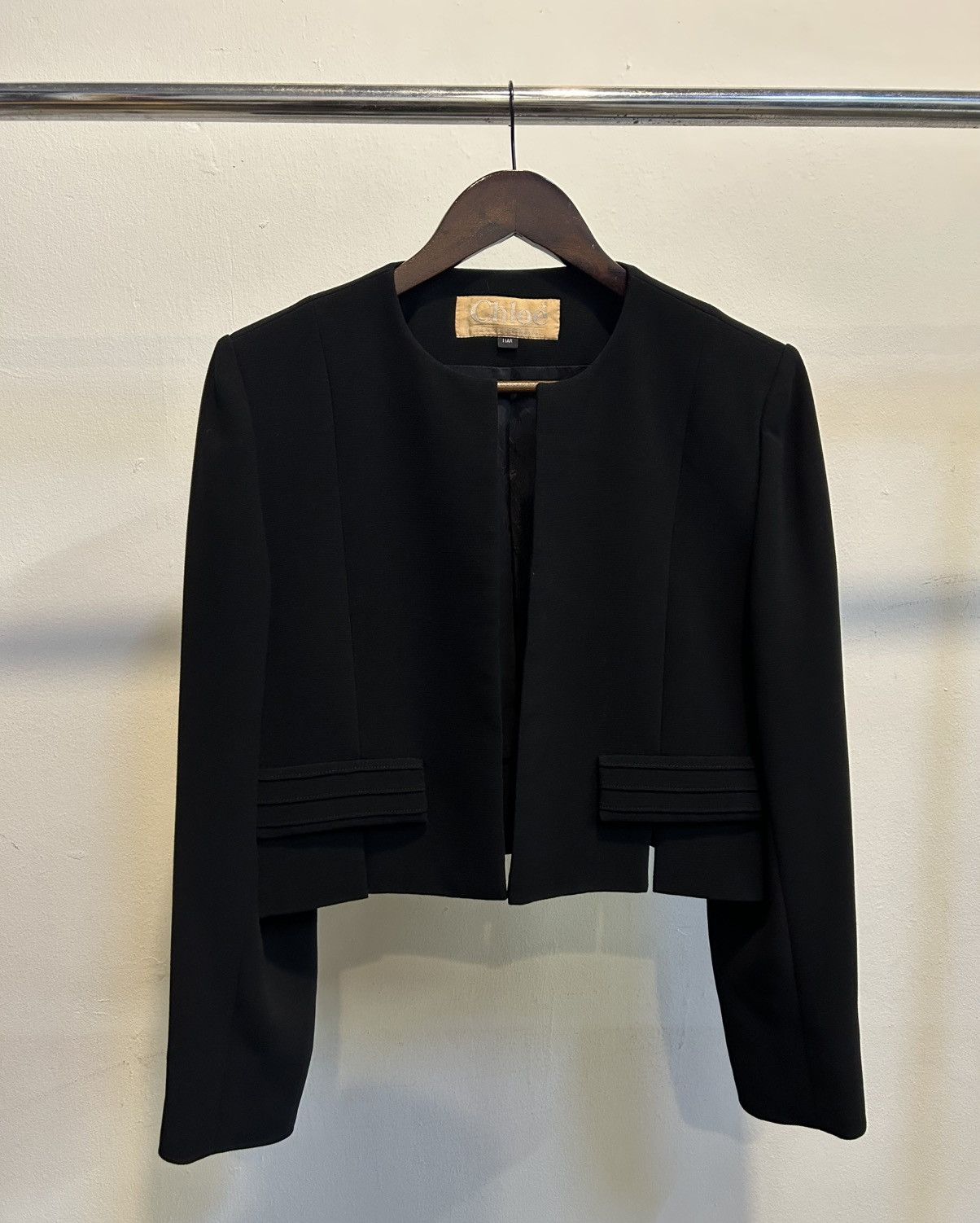 Chloe Chloe Black Formal Structured Blazer Size M / US 6-8 / IT 42-44 - 1 Thumbnail