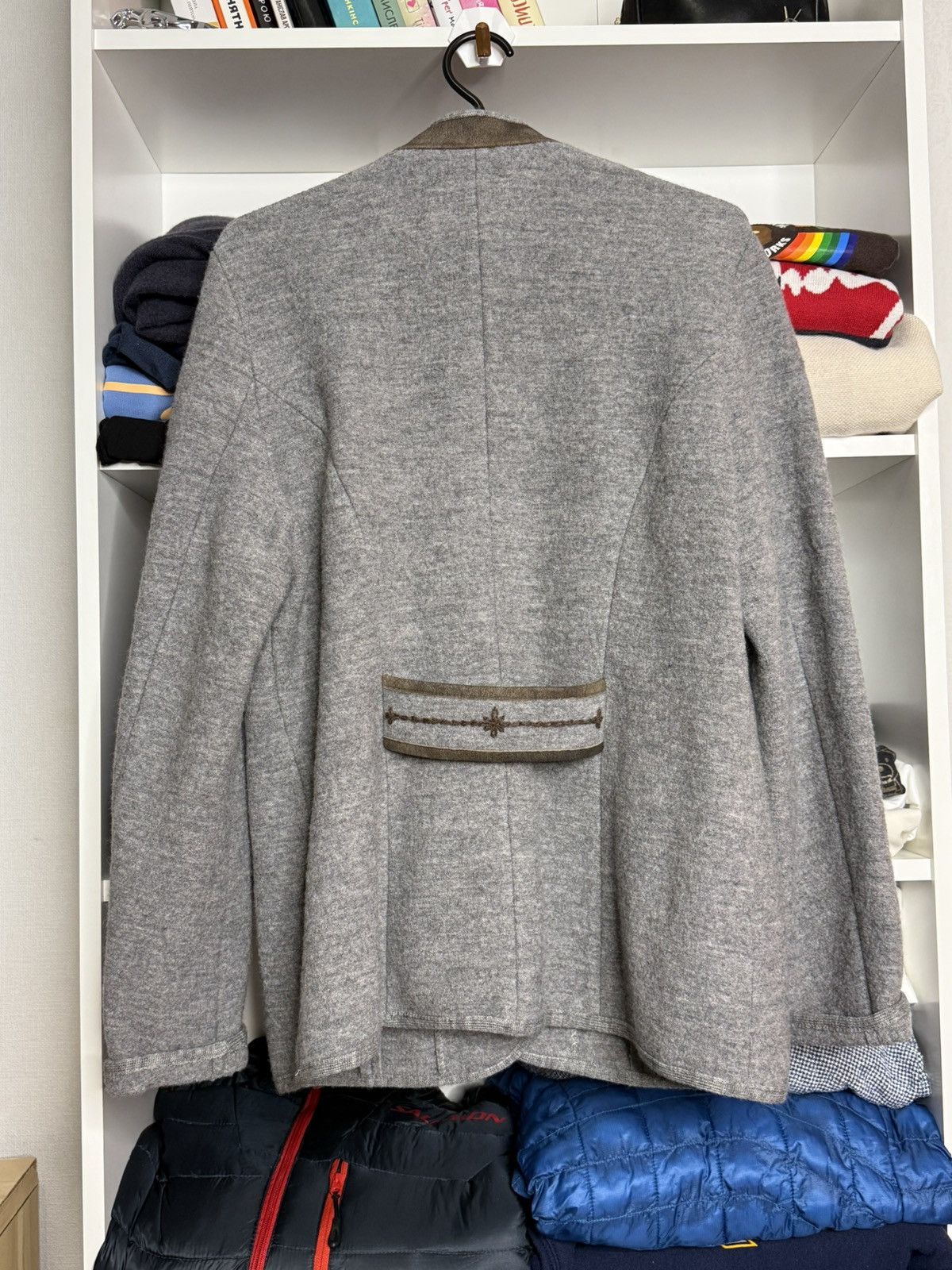 Other Stapf Worgl Tirol Austria Gray Knit Wool blazer size 42 Size S / US 4 / IT 40 - 9 Thumbnail
