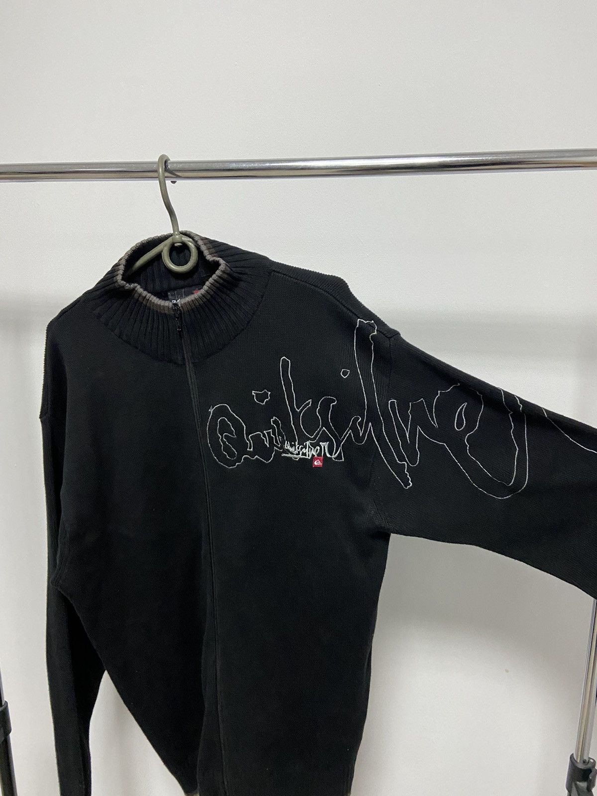 Quiksilver × Vintage Quiksilver Vintage Big Logo Sweater Zip Knitted Y2K Size US XXL / EU 58 / 5 - 2 Thumbnail