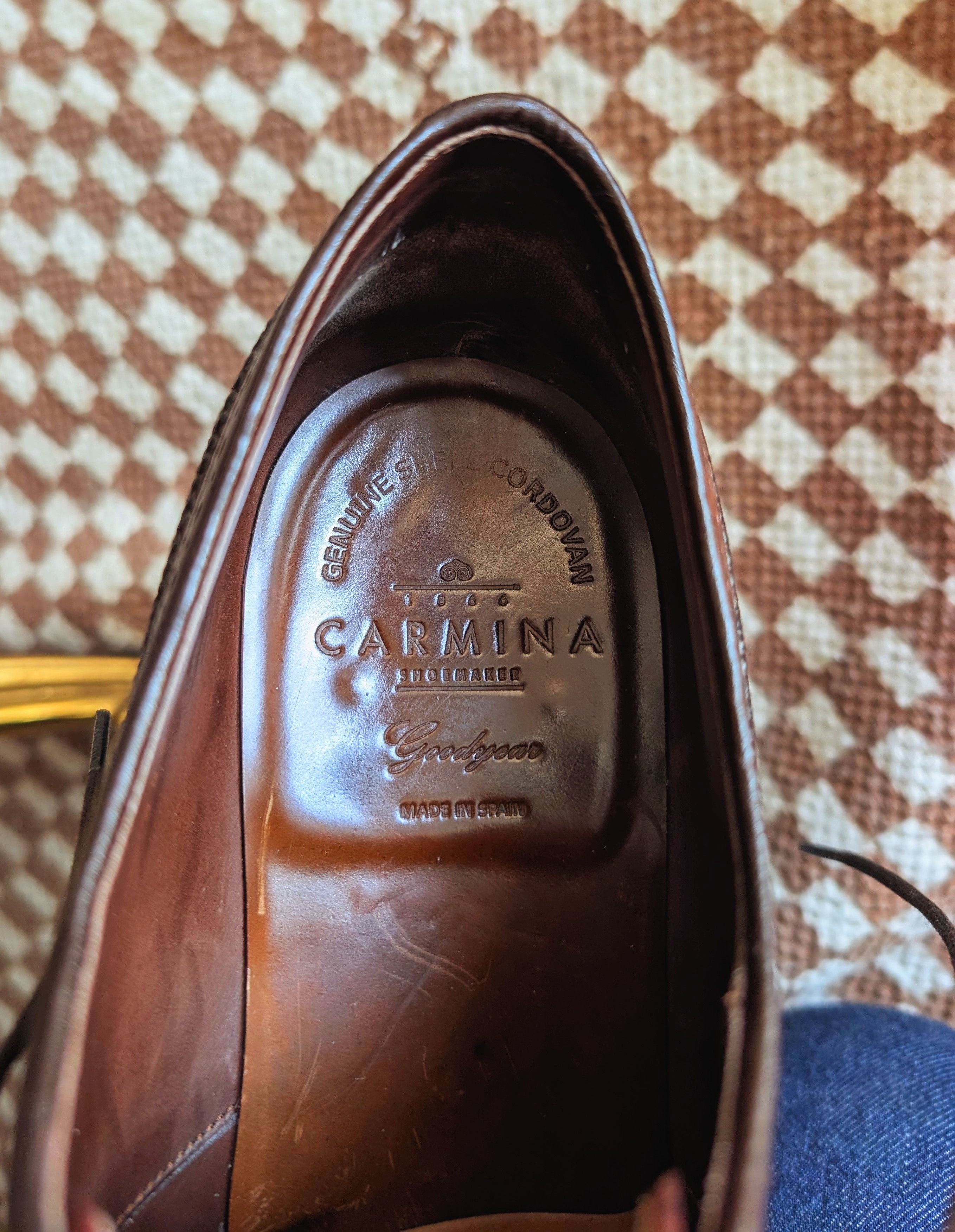 Carmina Carmina brogues derby shell UK 9 burgundy Size US 10 / EU 43 - 8 Thumbnail