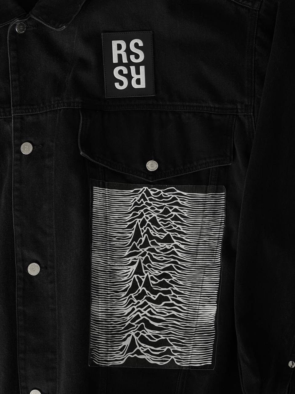 Raf Simons RAF Simon’s Joy Division Unknown Pleasures Denim Jacket Size US XL / EU 56 / 4 - 4 Thumbnail