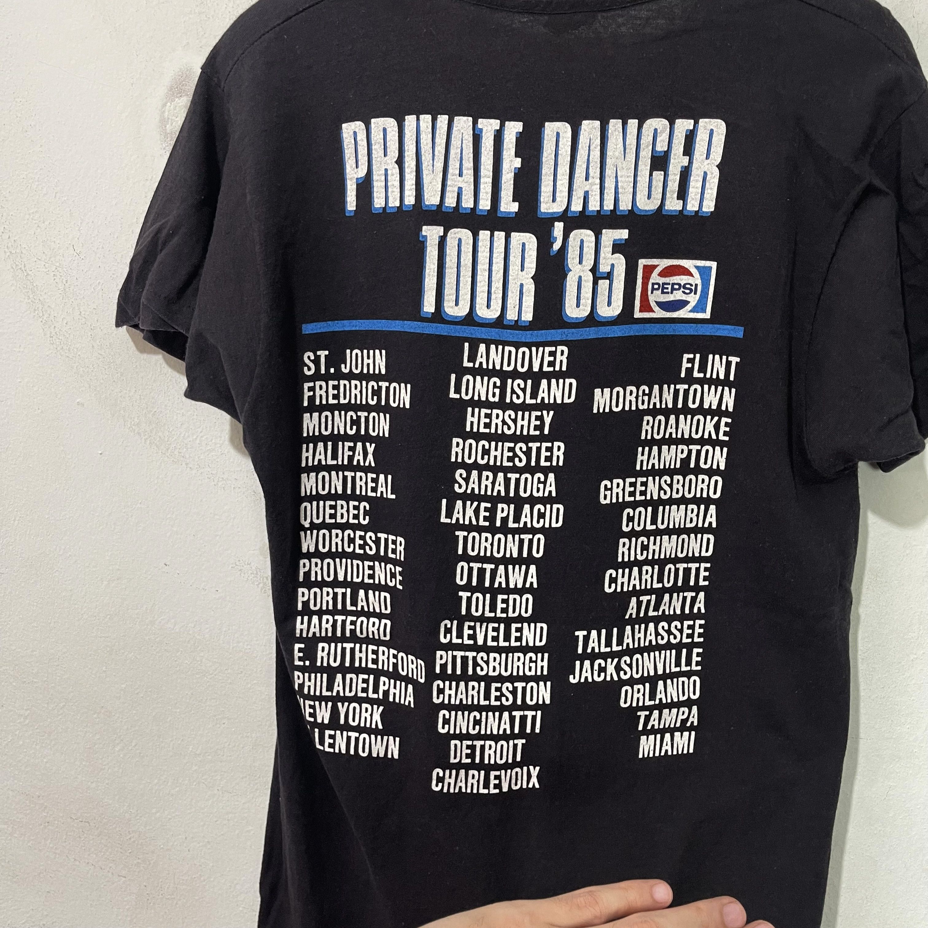 Band Tees Vintage 1985 Tina Turner Private Dancer Tour Shirt Size US S / EU 44-46 / 1 - 4 Thumbnail