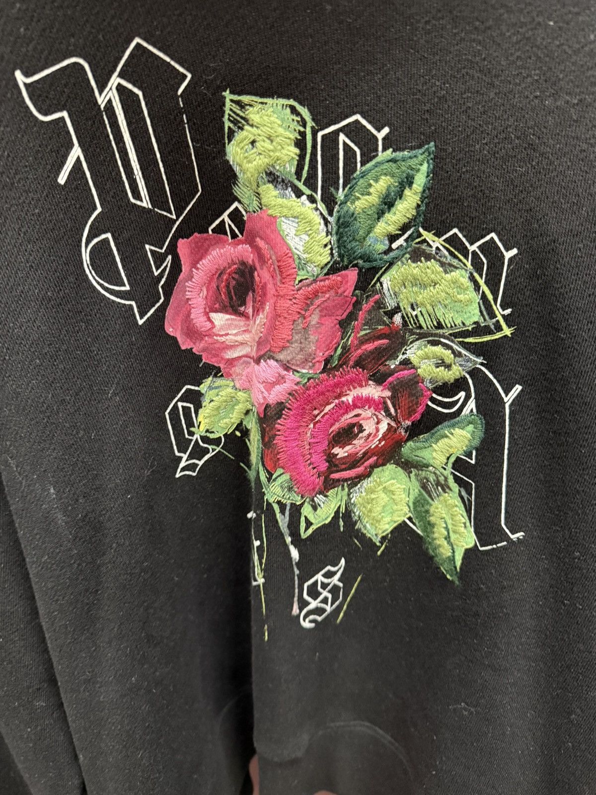 Palm Angels Palm Angels Rose Graphic Hoodie Black - Medium Size US M / EU 48-50 / 2 - 3 Thumbnail
