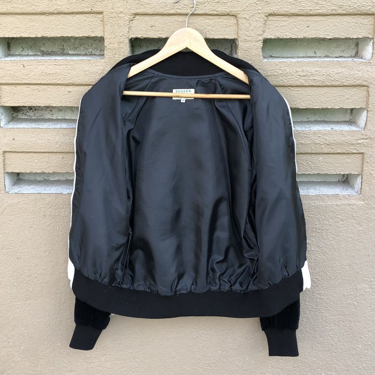 Vintage Vintage Golden Lobby Motorcycle Suede Bomber Jacket Size US M / EU 48-50 / 2 - 16 Thumbnail