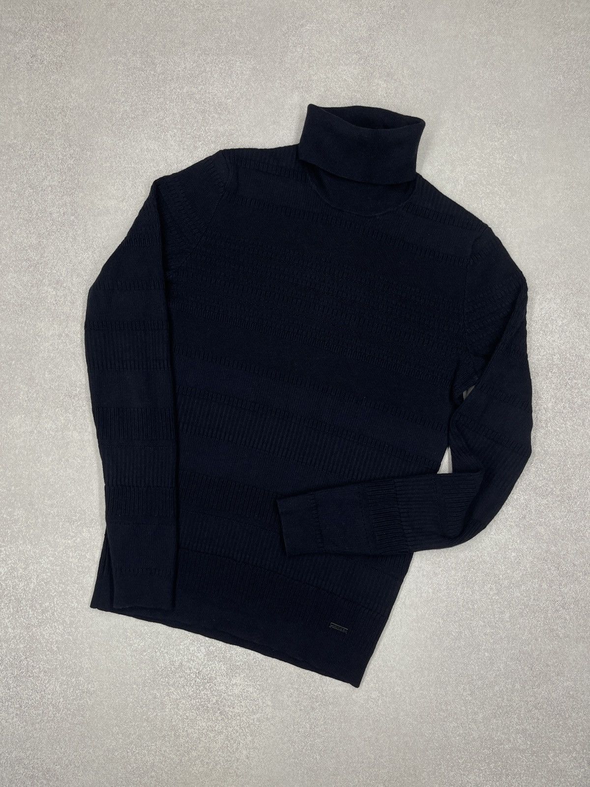 Hugo Boss Mens Hugo Boss Smaximo Knit Turtleneck Navy Size M Size US M / EU 48-50 / 2 - 1 Thumbnail