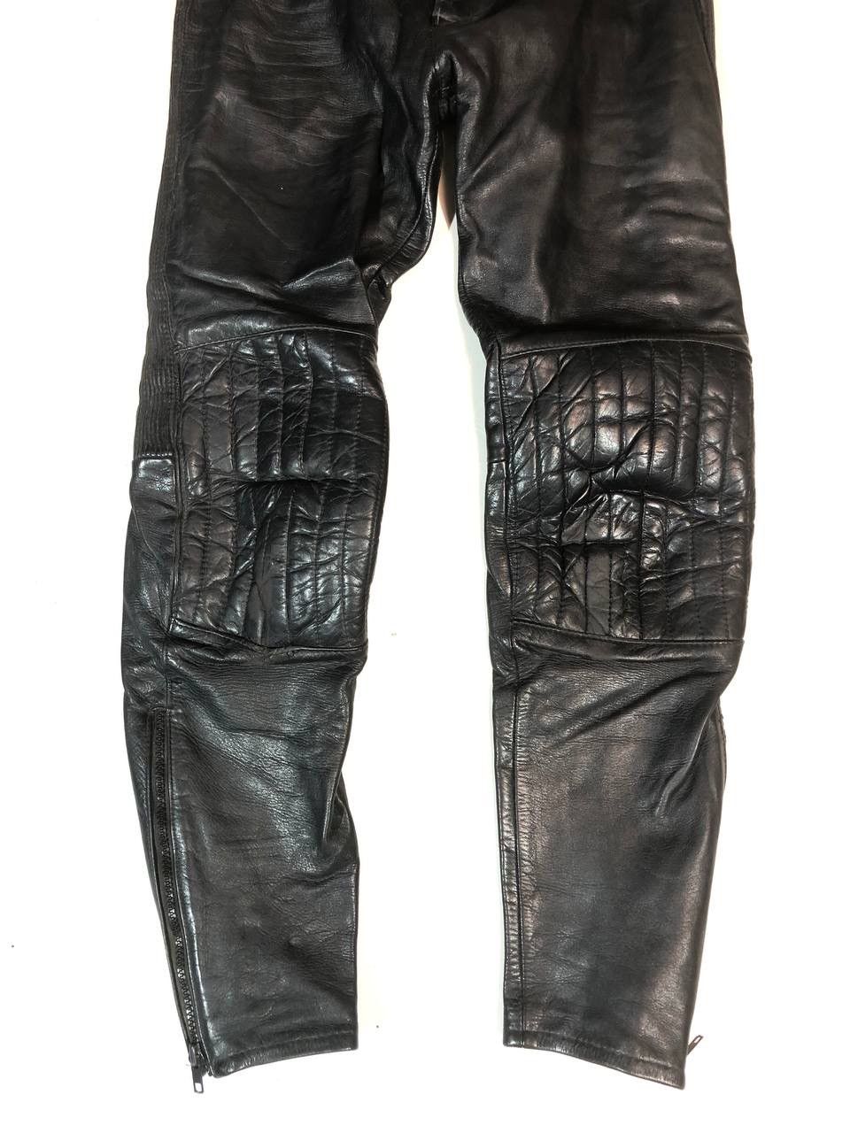 Vintage Leder Vintage Rare Moto Biker Leather Pants Size US 29 - 3 Thumbnail