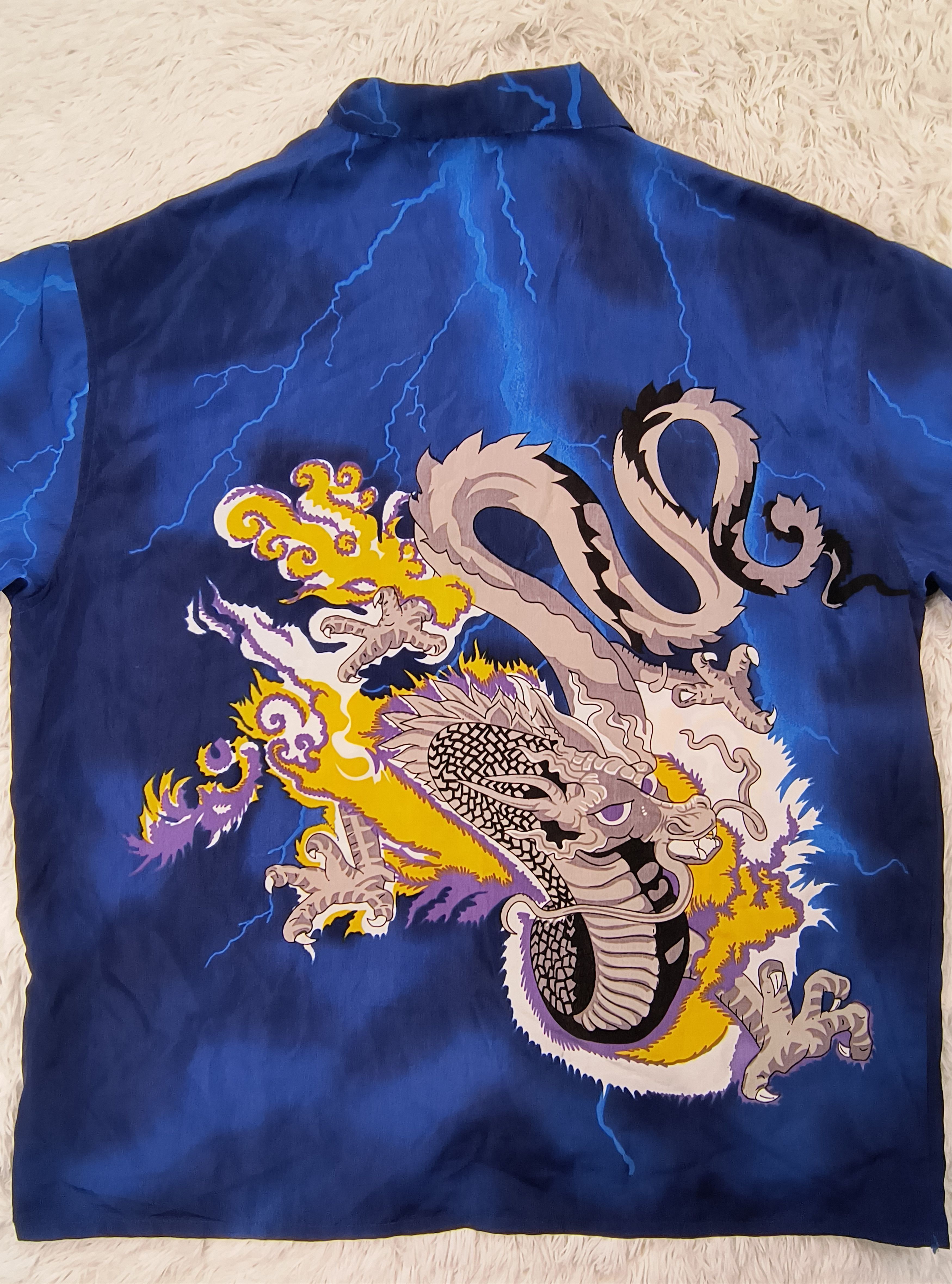 Vintage Vintage thunder dragon 90s button up shirt Size US XL / EU 56 / 4 - 6 Thumbnail