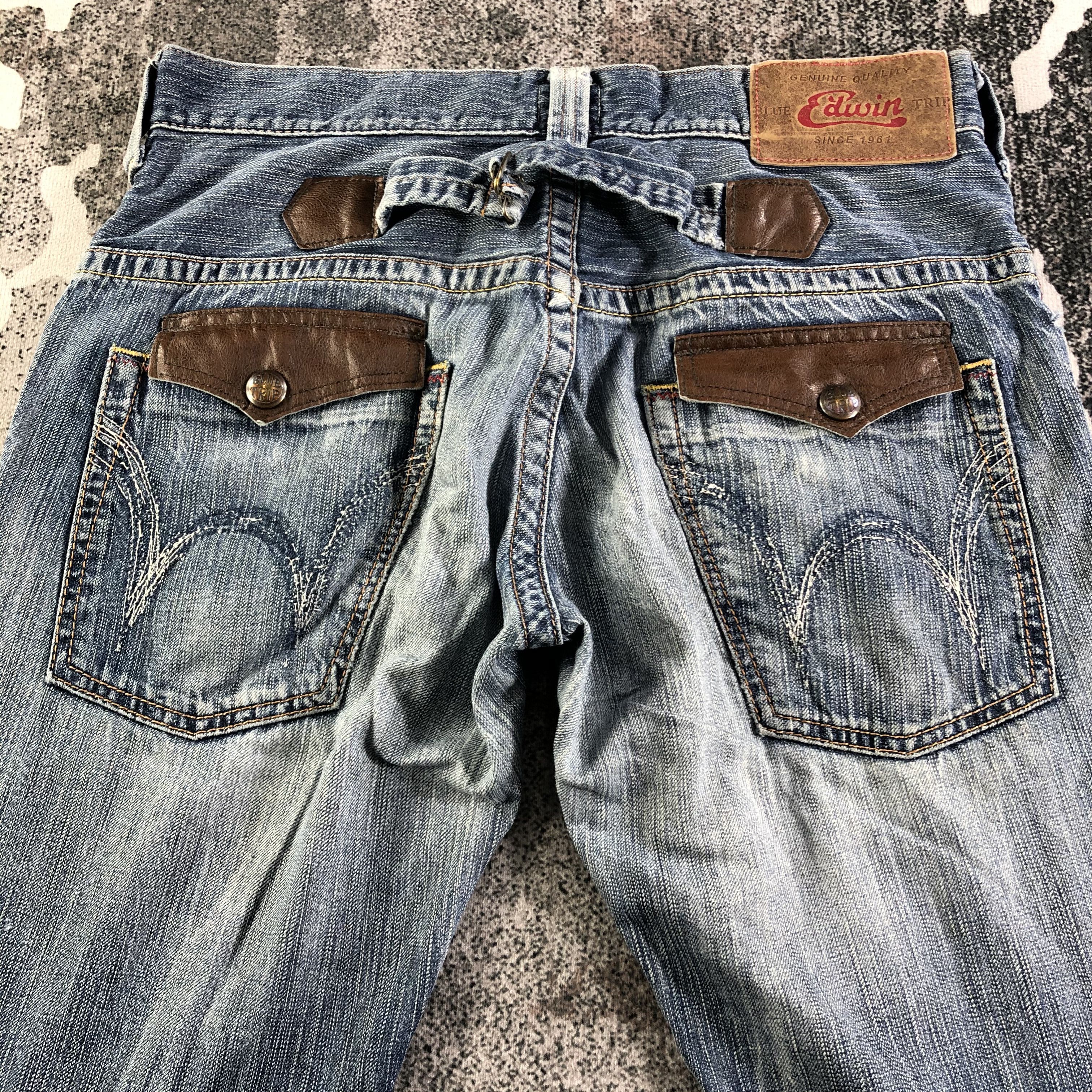 Edwin Vintage Edwin Blue Trip Jeans Faded Blue Denim KJ2353 Size US 32 / EU 48 - 4 Thumbnail