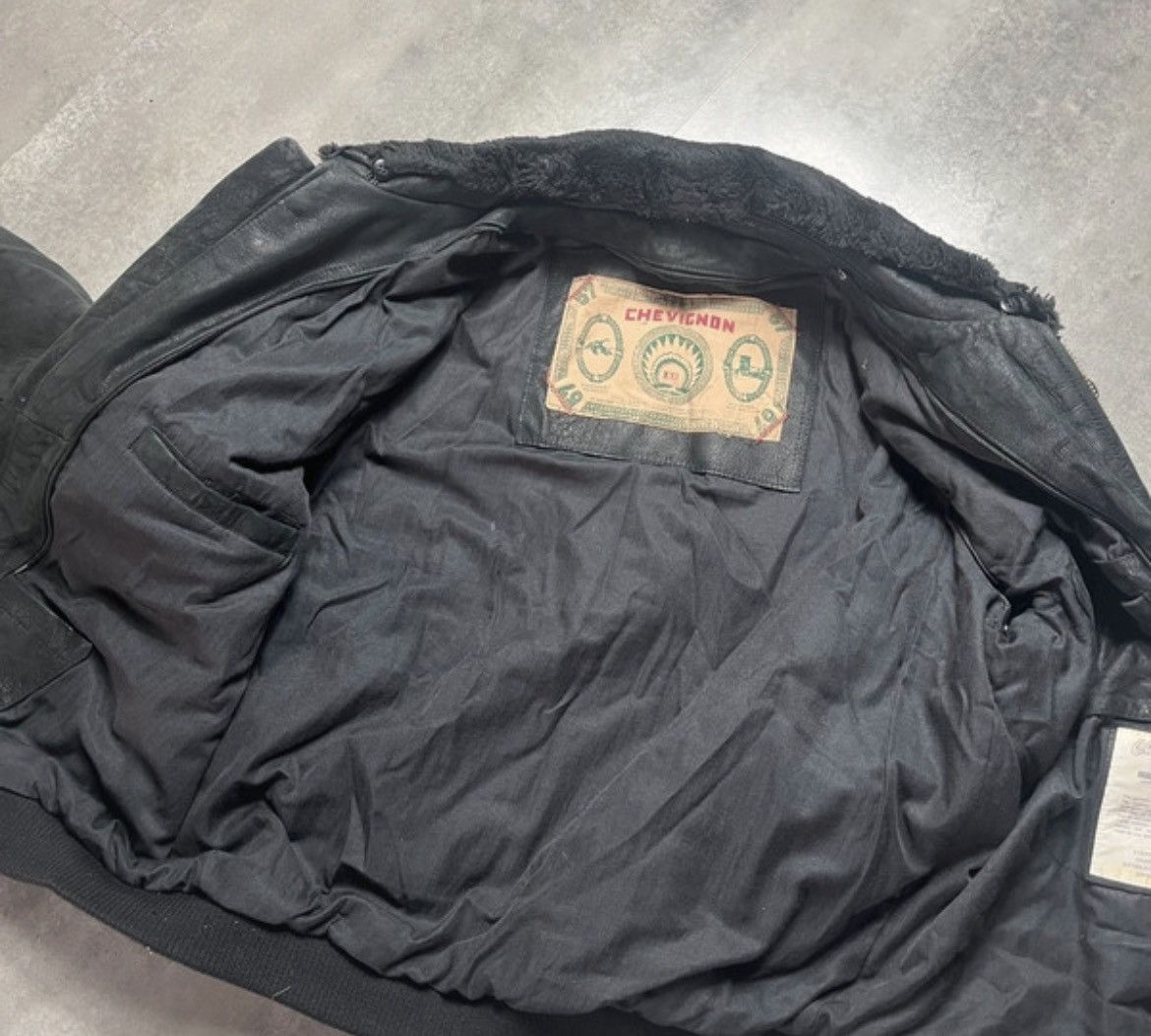 Chevignon Vintage Chevignon Bingo Leather Bomber Jacket XXL Shearling Size US XXL / EU 58 / 5 - 9 Thumbnail