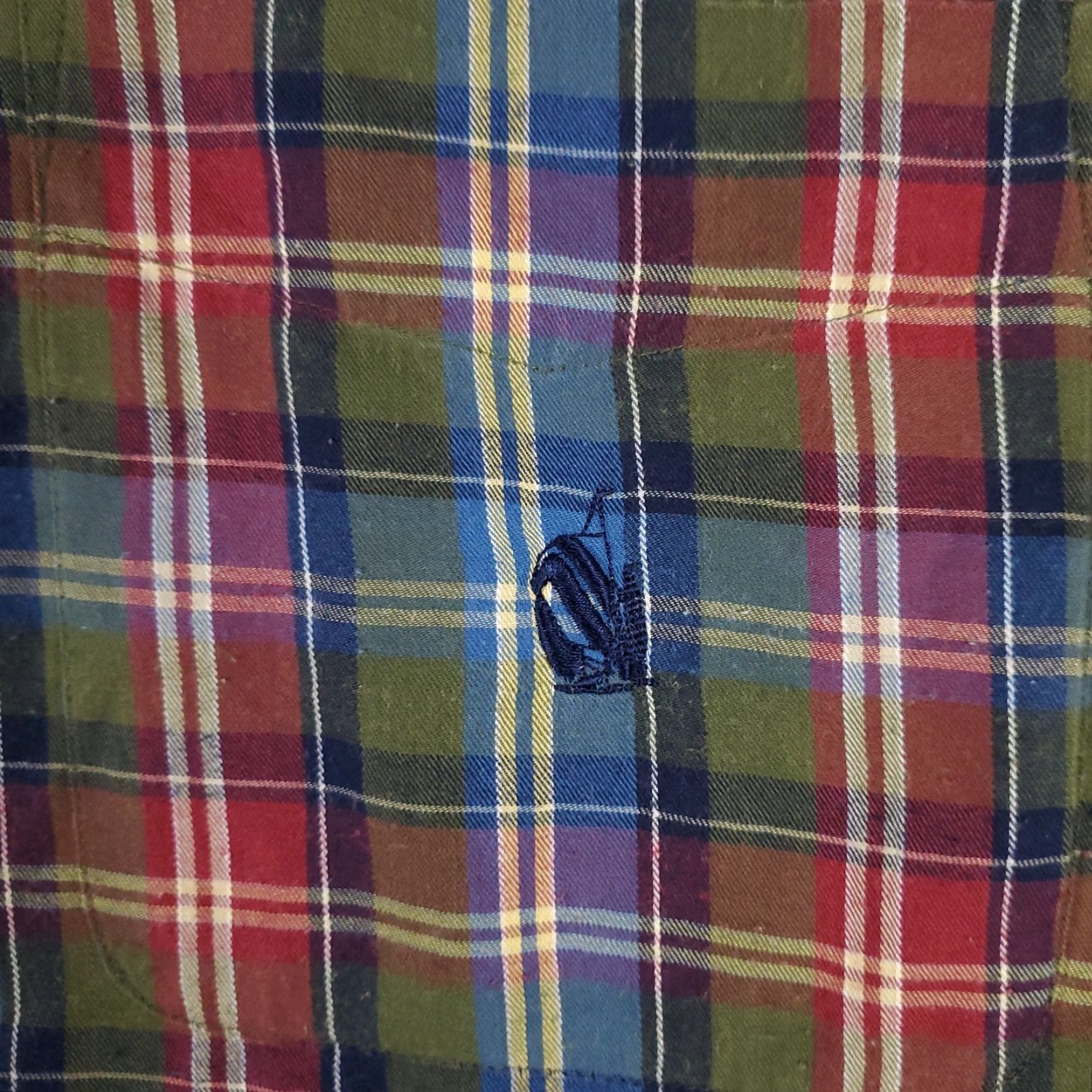 Nautica Nautica Shirt Mens XL Blue Green Red Plaid Button-Up Long Sleeve, Regular, Cotton, Navy/Blue Plaid, Nautica, Men’s Button-Down, Classic American Style Size US XL / EU 56 / 4 - 2 Thumbnail