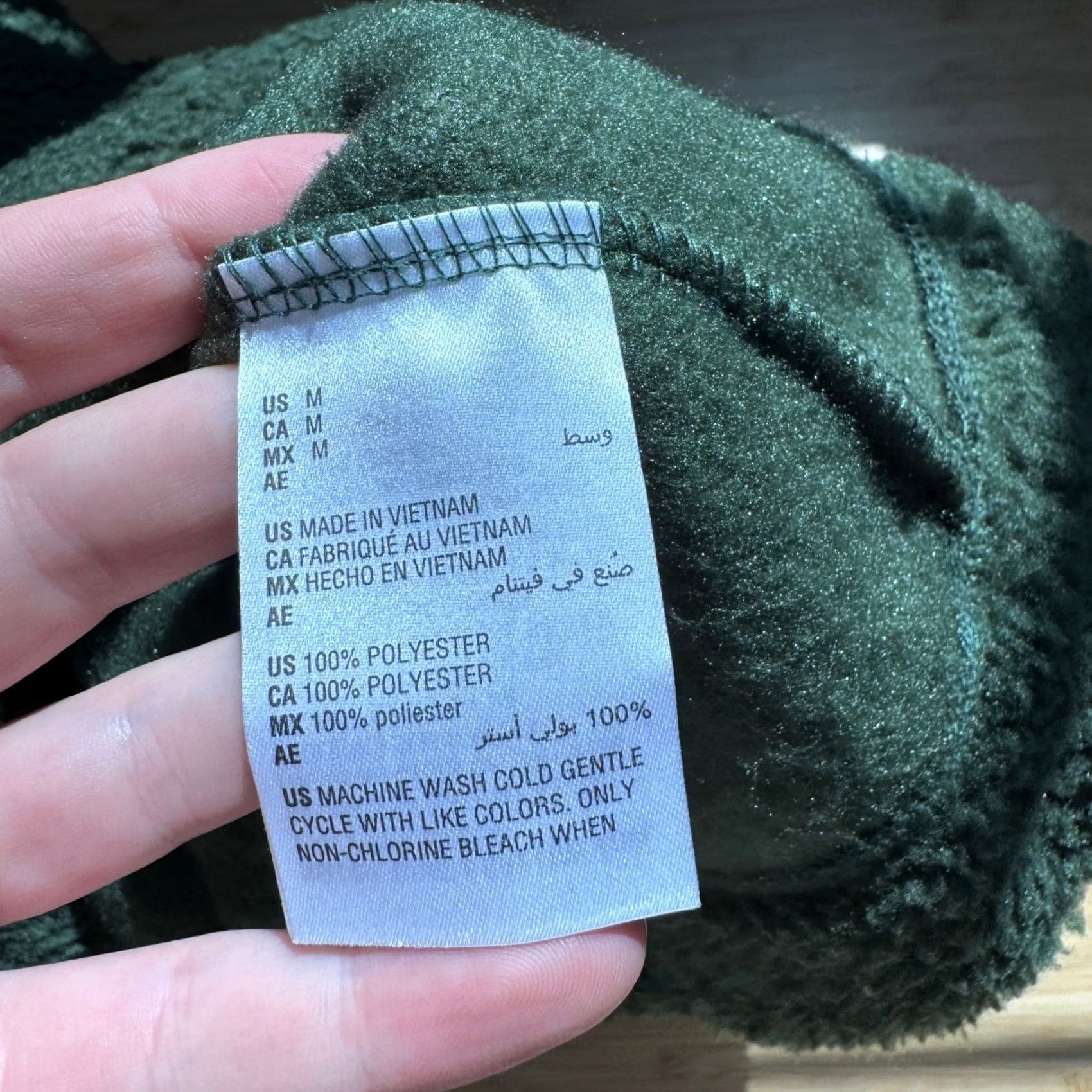 Vintage Sun + Stone Tate Sherpa Hoodie Adult M Black Forest Green Fleece Pullover Mens Size US M / EU 48-50 / 2 - 5 Thumbnail