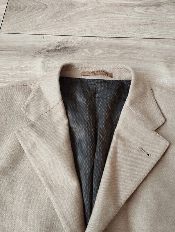 Corneliani Corneliani Tailored jacket suit virgin Wool cotton 54 Size 54R - 2 Thumbnail