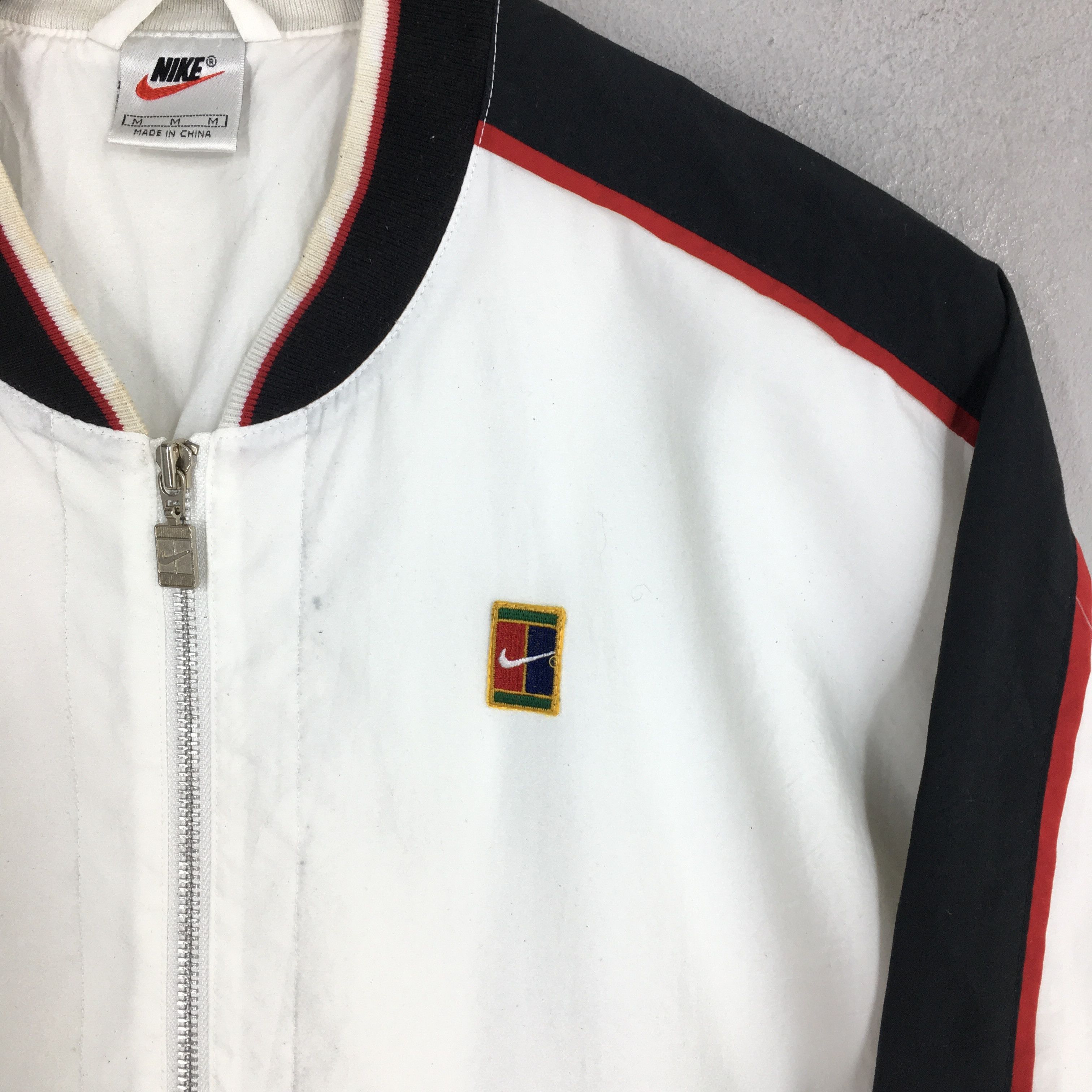 Nike 90's Nike Andre Agassi Windbreaker White Jacket Medium Size US M / EU 48-50 / 2 - 7 Thumbnail