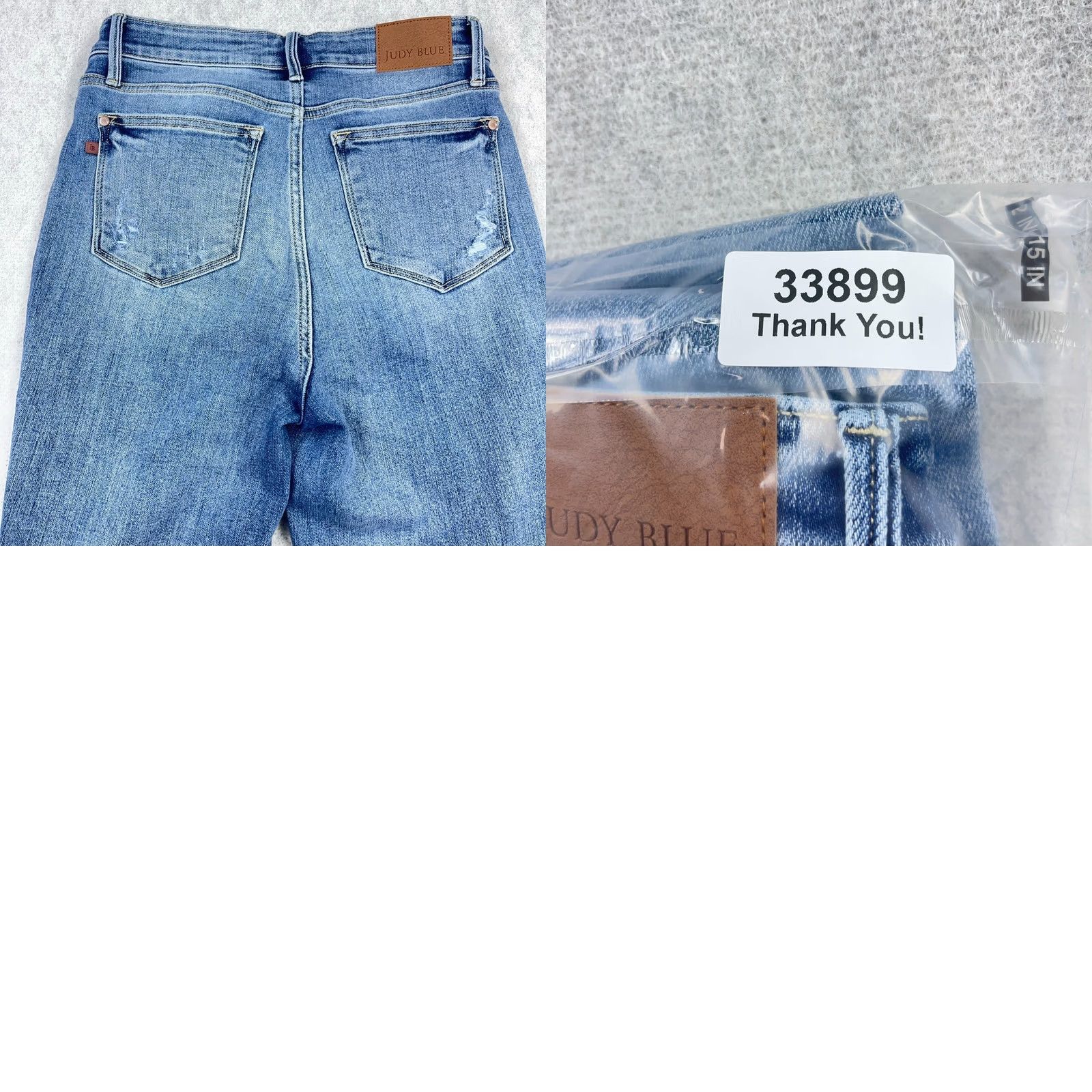 Vintage Judy Blue Jeans Women Bootcut 28 Blue Denim Distressed Stretch 5-Pocket Pocketed Regular Mid Rise Size 28" / US 6 / IT 42 - 9 Thumbnail