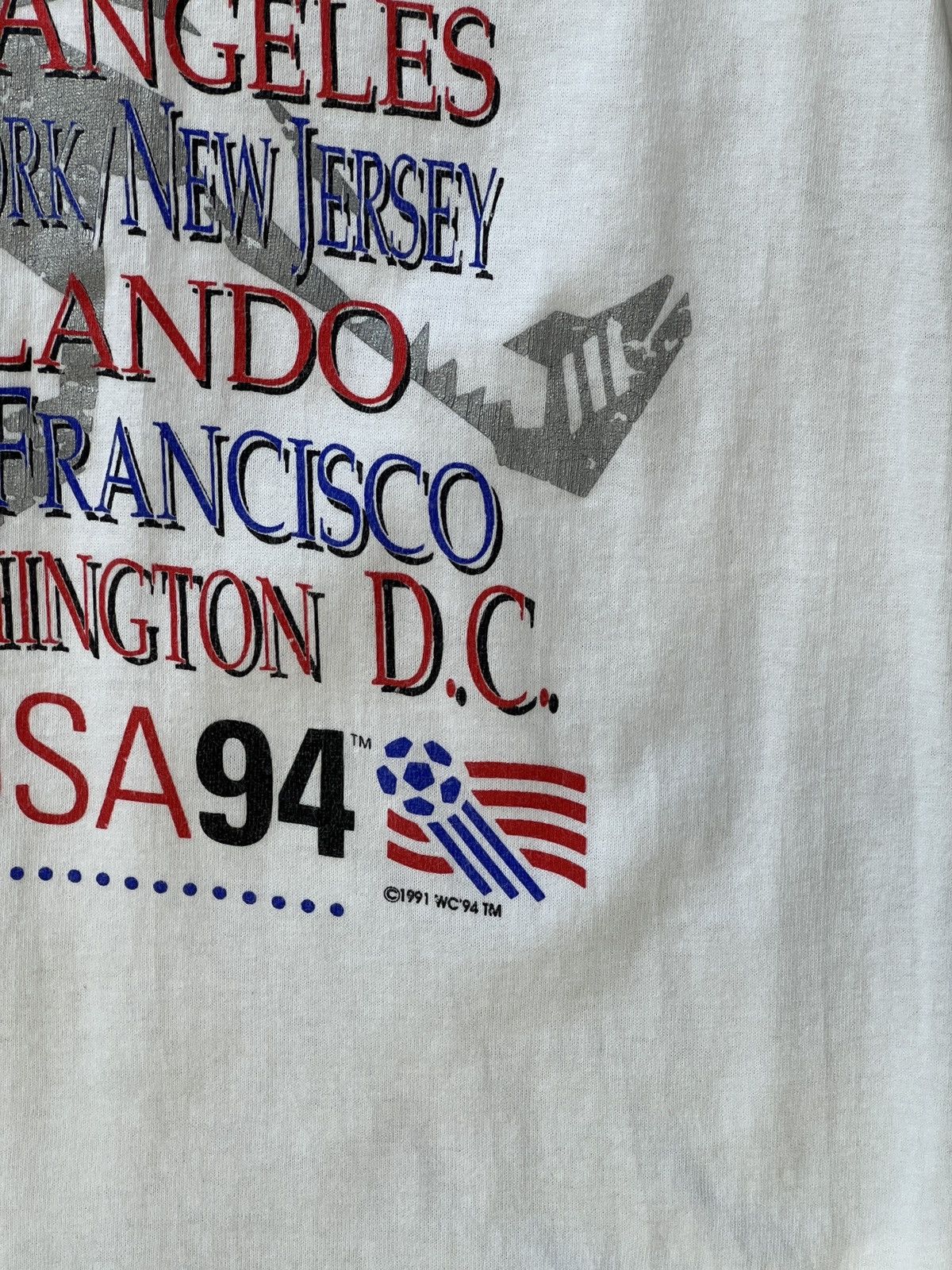 Vintage Vintage 1994 World Cup USA Cities Soccer New York Tee Medium Size US M / EU 48-50 / 2 - 7 Thumbnail