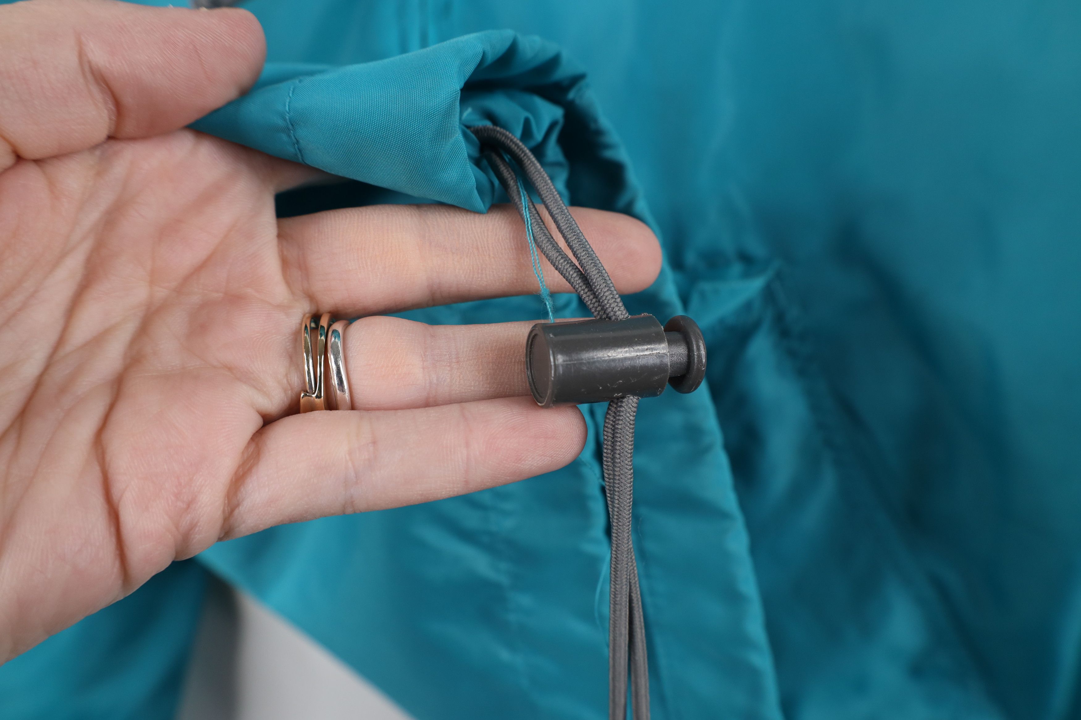 Columbia × Vintage Vintage 80s Columbia Hooded Packable Anorak Jacket Teal Size US L / EU 52-54 / 3 - 10 Thumbnail