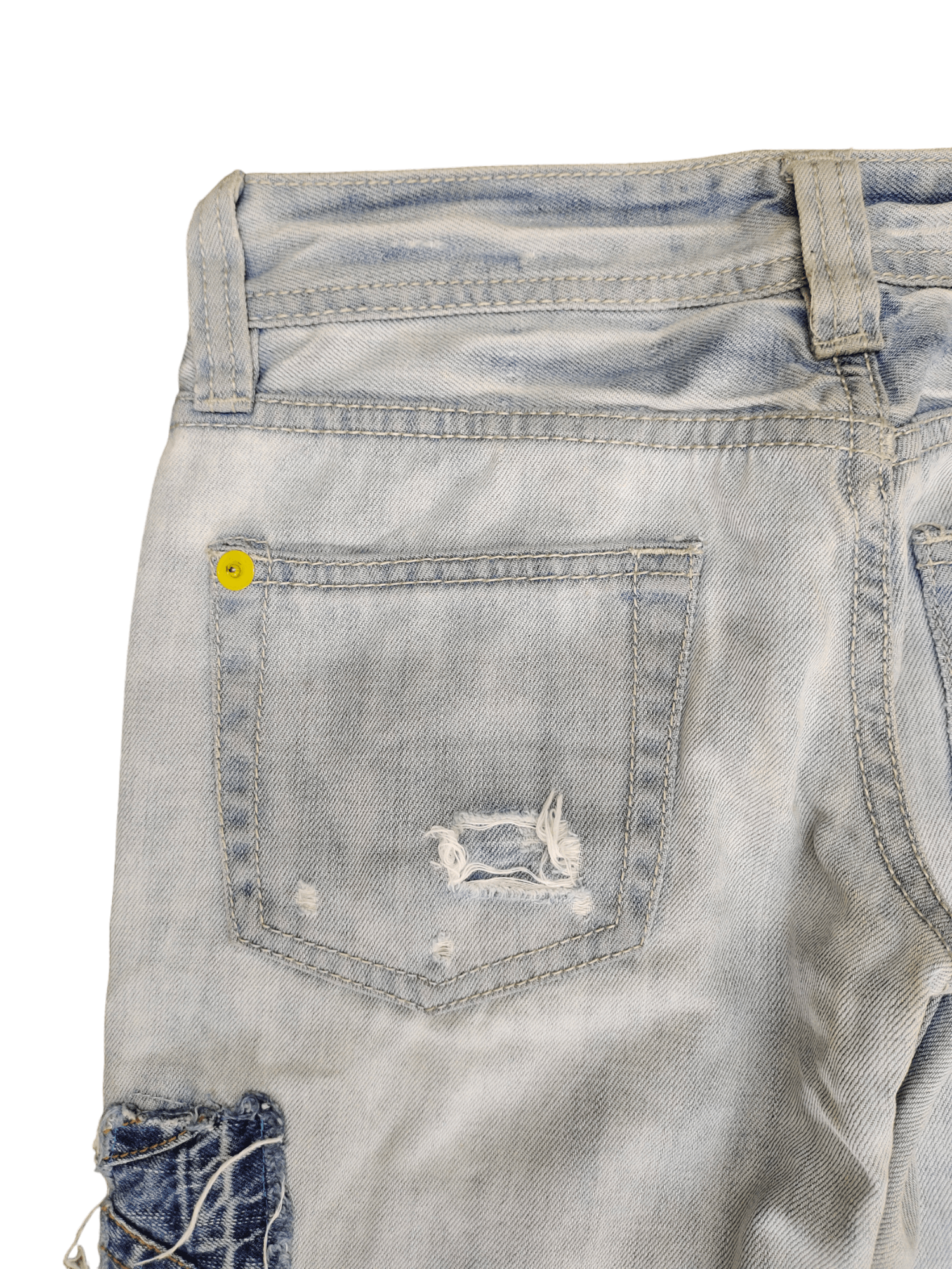 Hysteric Glamour × Undercover Vence Jpn Patchwork Distress Jeans Low Rise Undercover Style Size US 29 - 13 Thumbnail