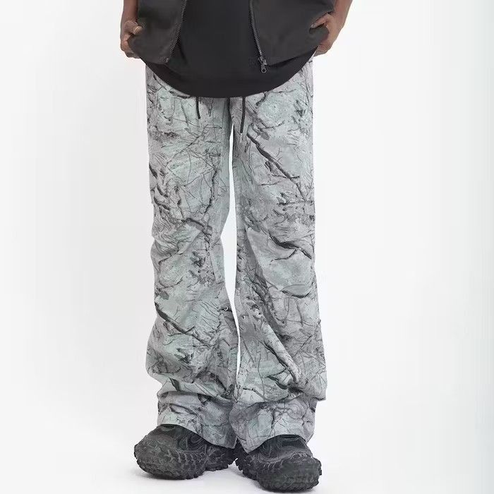 image of Vintage Camouflage Drawstring Baggy Cargo Pants, Men's (Size 30)