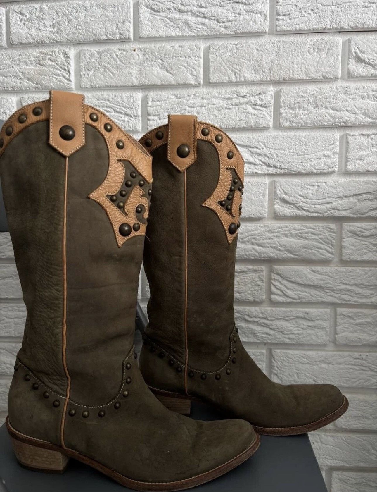 Moschino Moschino Jeans women leather cossack boots big logo Size US 8 / IT 38 - 11 Thumbnail