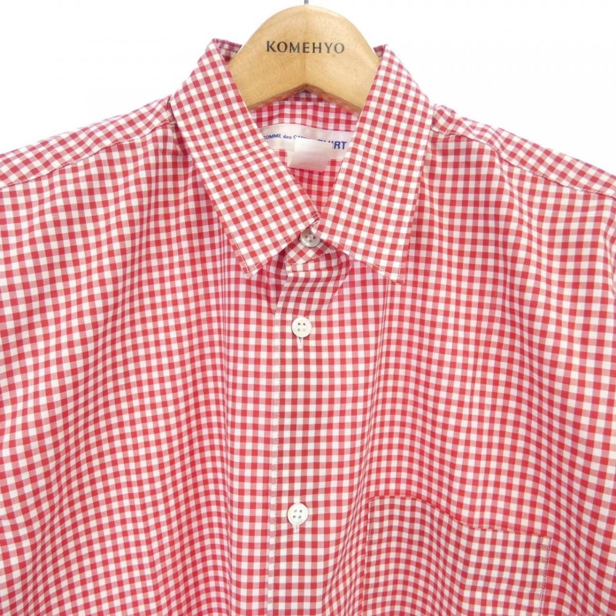 Comme des Garcons Shirt Checked Button Up Long Sleeve Chest Pocket Red White Size US S / EU 44-46 / 1 - 3 Thumbnail