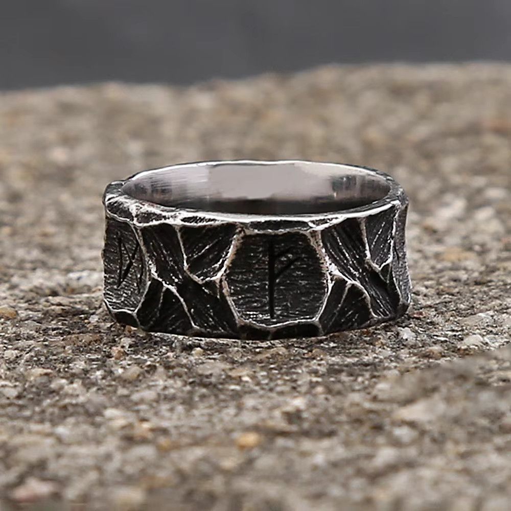 Jewelry Creative Runes Ring Simple Jewelry Size ONE SIZE - 3 Thumbnail