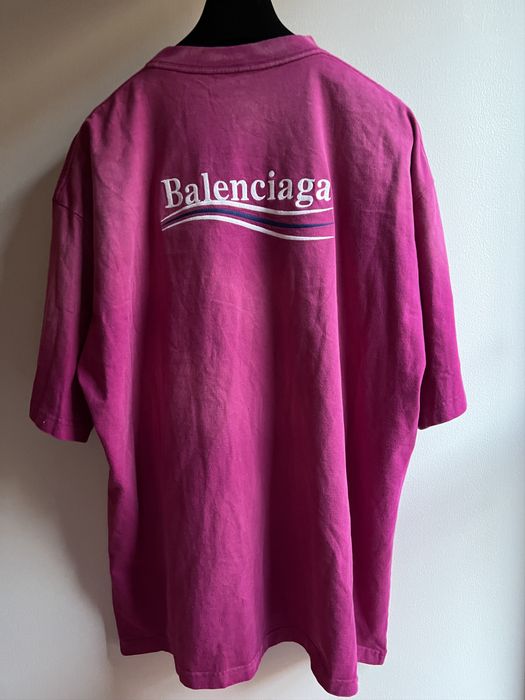 Balenciaga XL Embroidered Political Campaign T, Vintage Jersey
