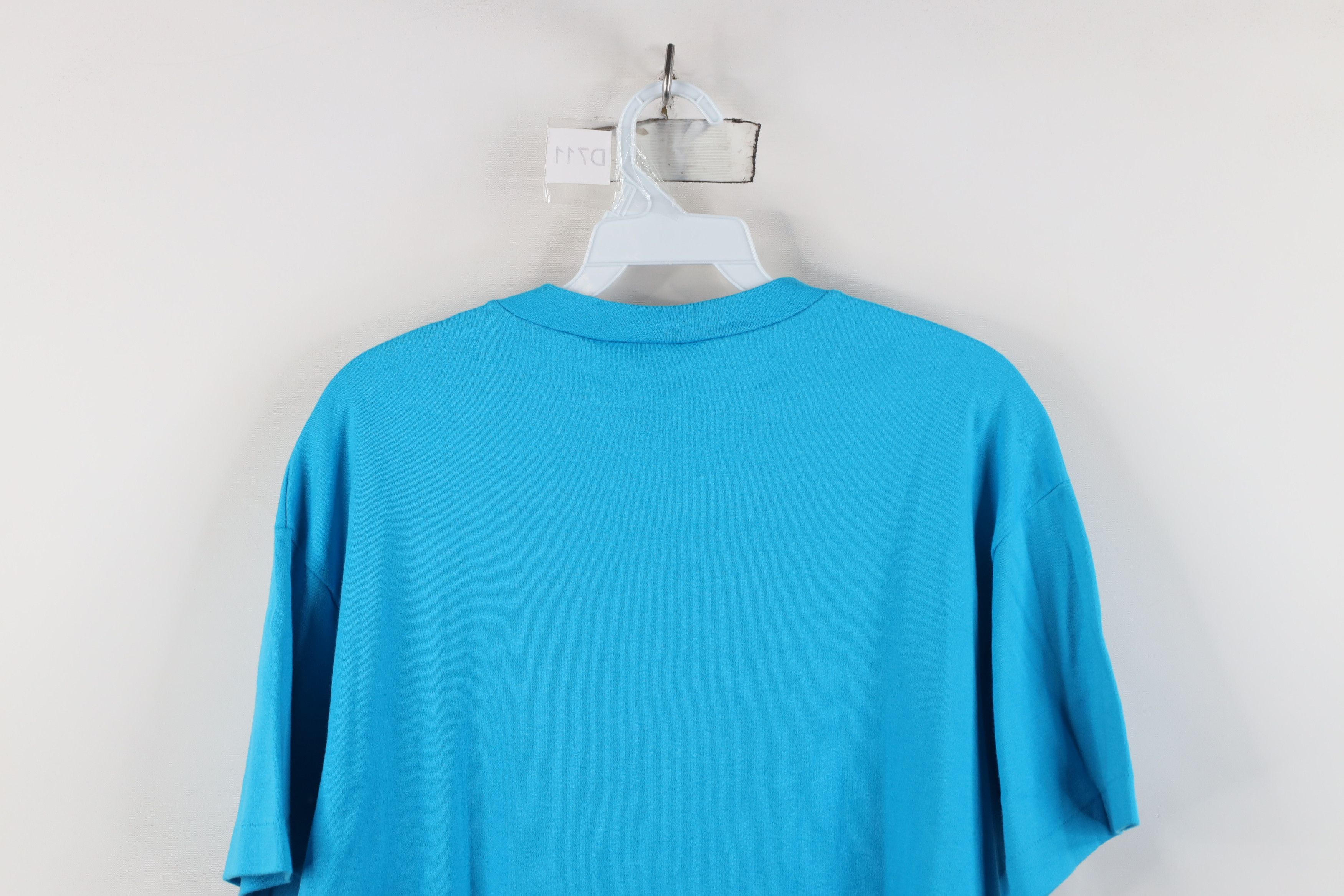 Vintage Vintage 90s Streetwear Cotton Short Sleeve T-Shirt Blue USA Size M / US 6-8 / IT 42-44 - 9 Thumbnail