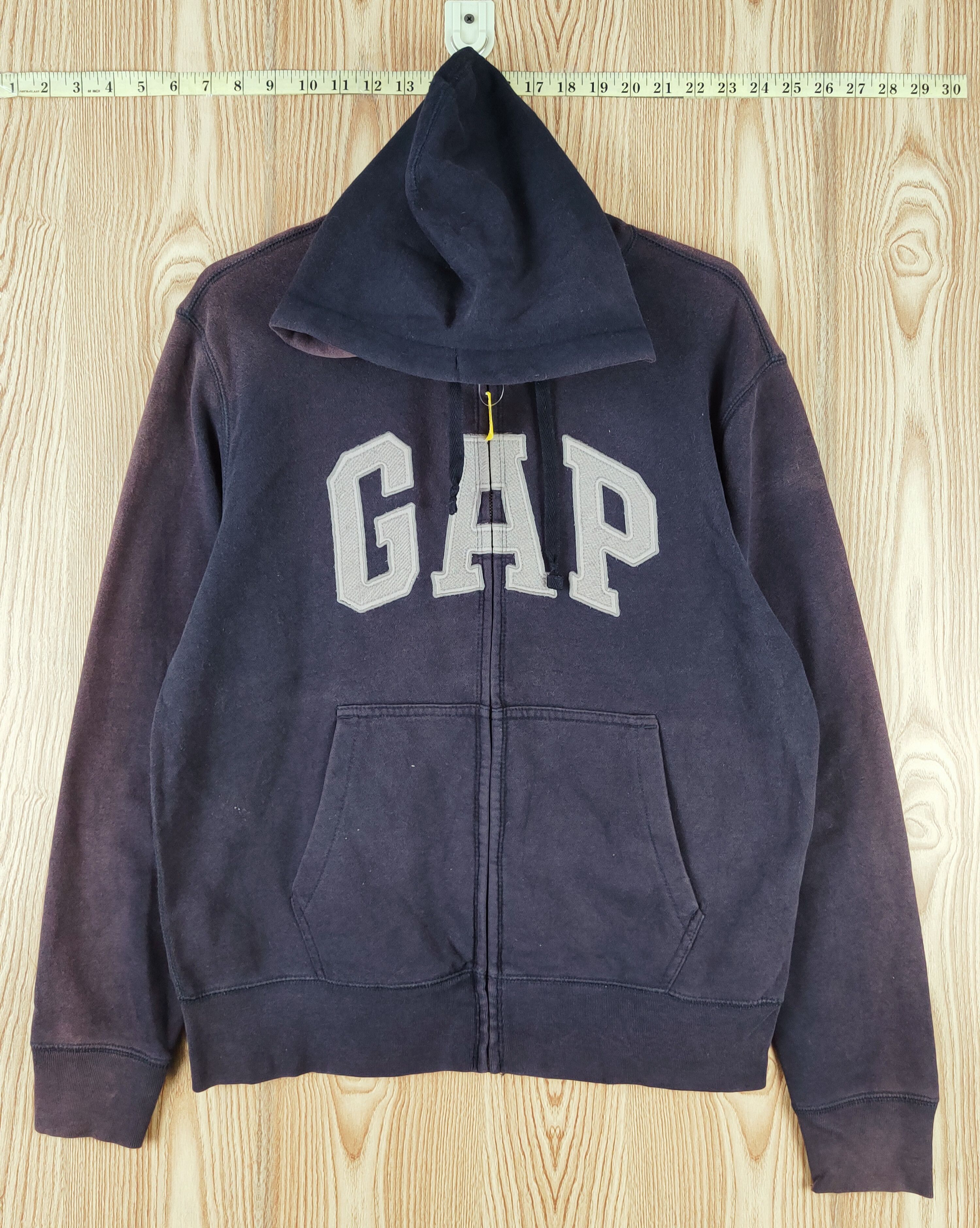 Gap Gap Navy Faded Hoodie Sweaters #W051 Size US S / EU 44-46 / 1 - 1 Thumbnail