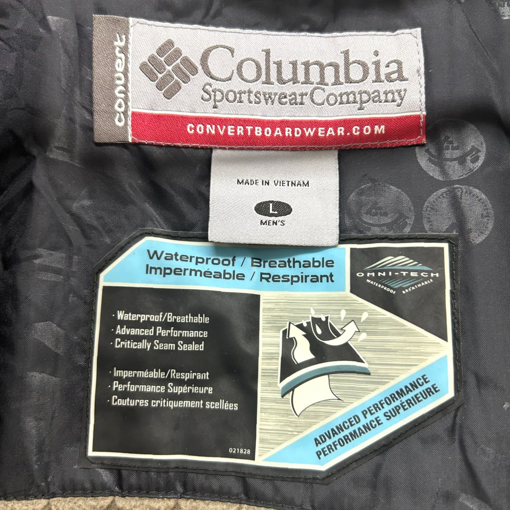 Vintage Columbia Jacket Mens L Green Grey Parka Hooded Convert Snowboard Omni Tech Ski Jacket Size US L / EU 52-54 / 3 - 7 Thumbnail