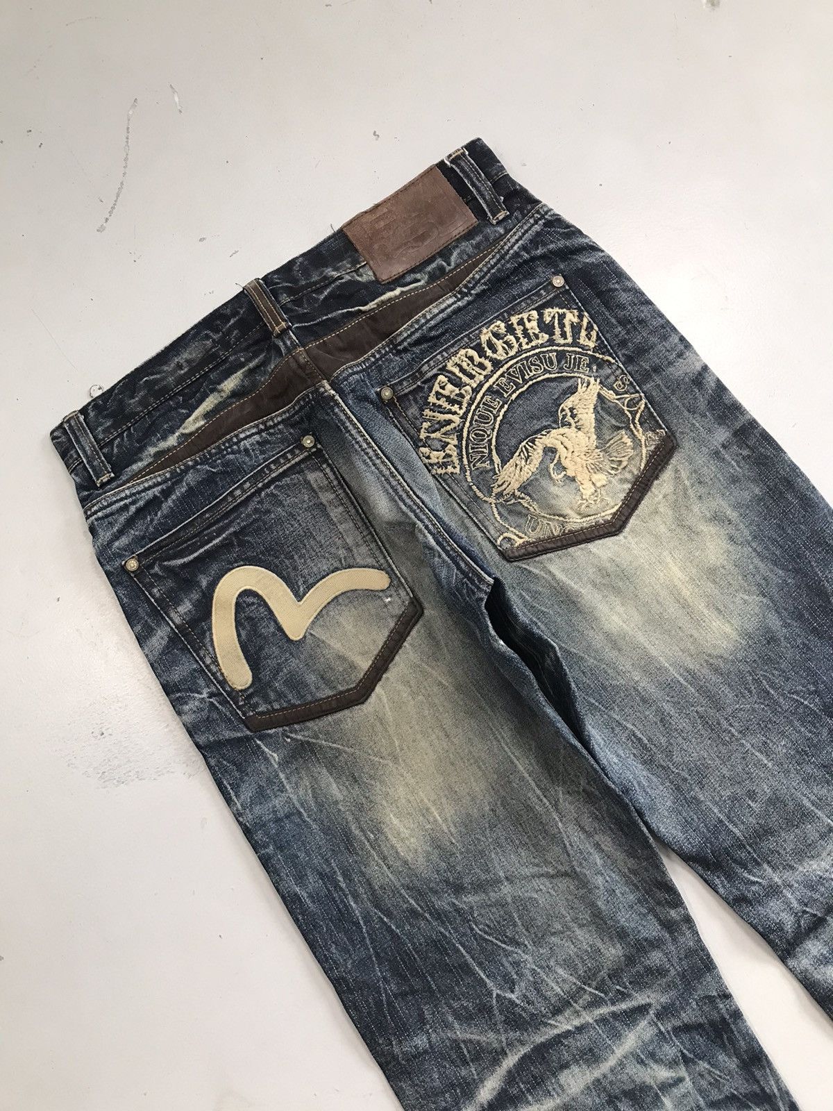 Japanese Brand Vintage Evisu inspired emboridered denim Size US 32 / EU 48 - 2 Thumbnail