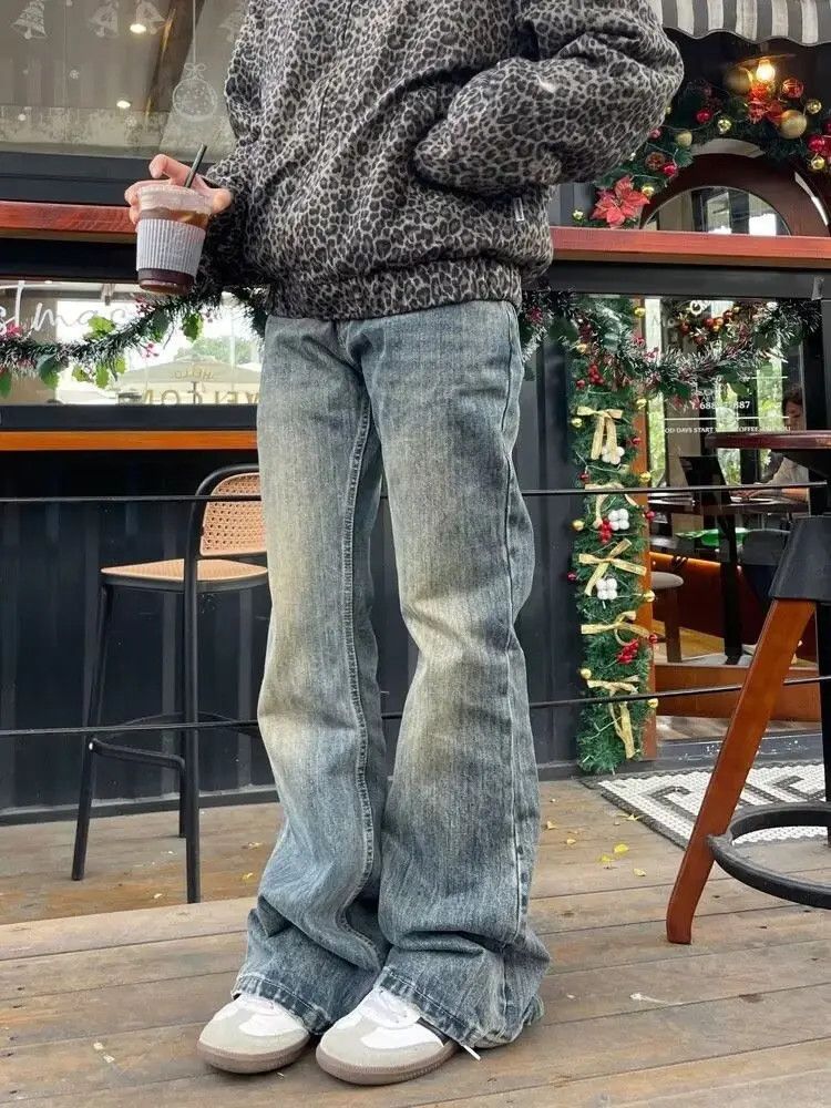 Japanese Brand × Jean Straight casual loose retro jeans Size US 32 / EU 48 - 1 Thumbnail