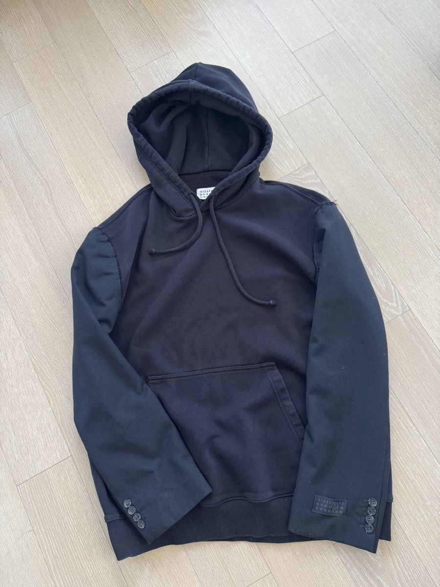 MM6 MM6 Maison Margiela Hybrid Blazer Sleeve Oversize Hoodie Size US M / EU 48-50 / 2 - 1 Thumbnail