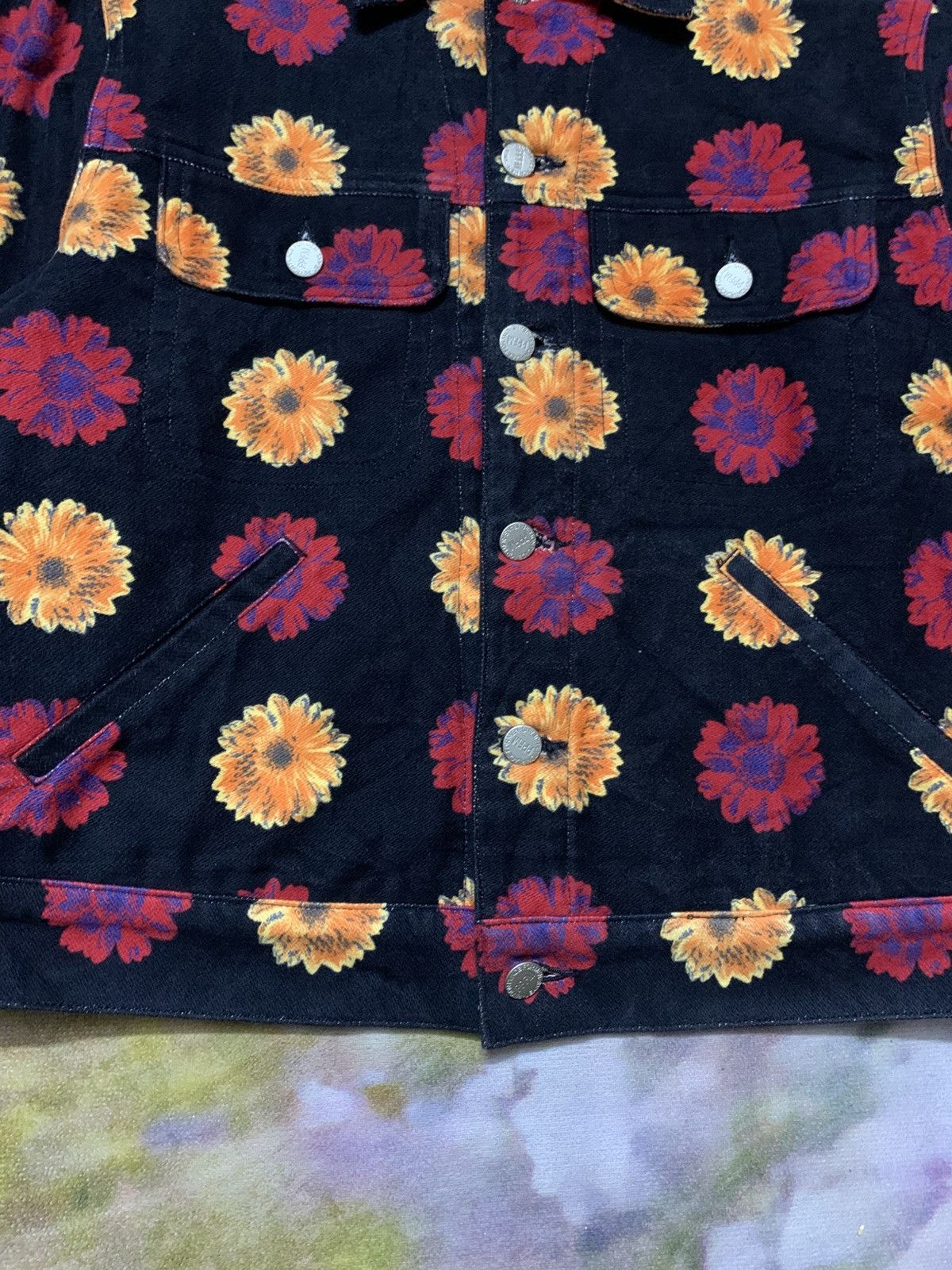 PPFM PPFM Striking Floral Trucker Jacket Spirit Denim Tears Size US M / EU 48-50 / 2 - 6 Thumbnail