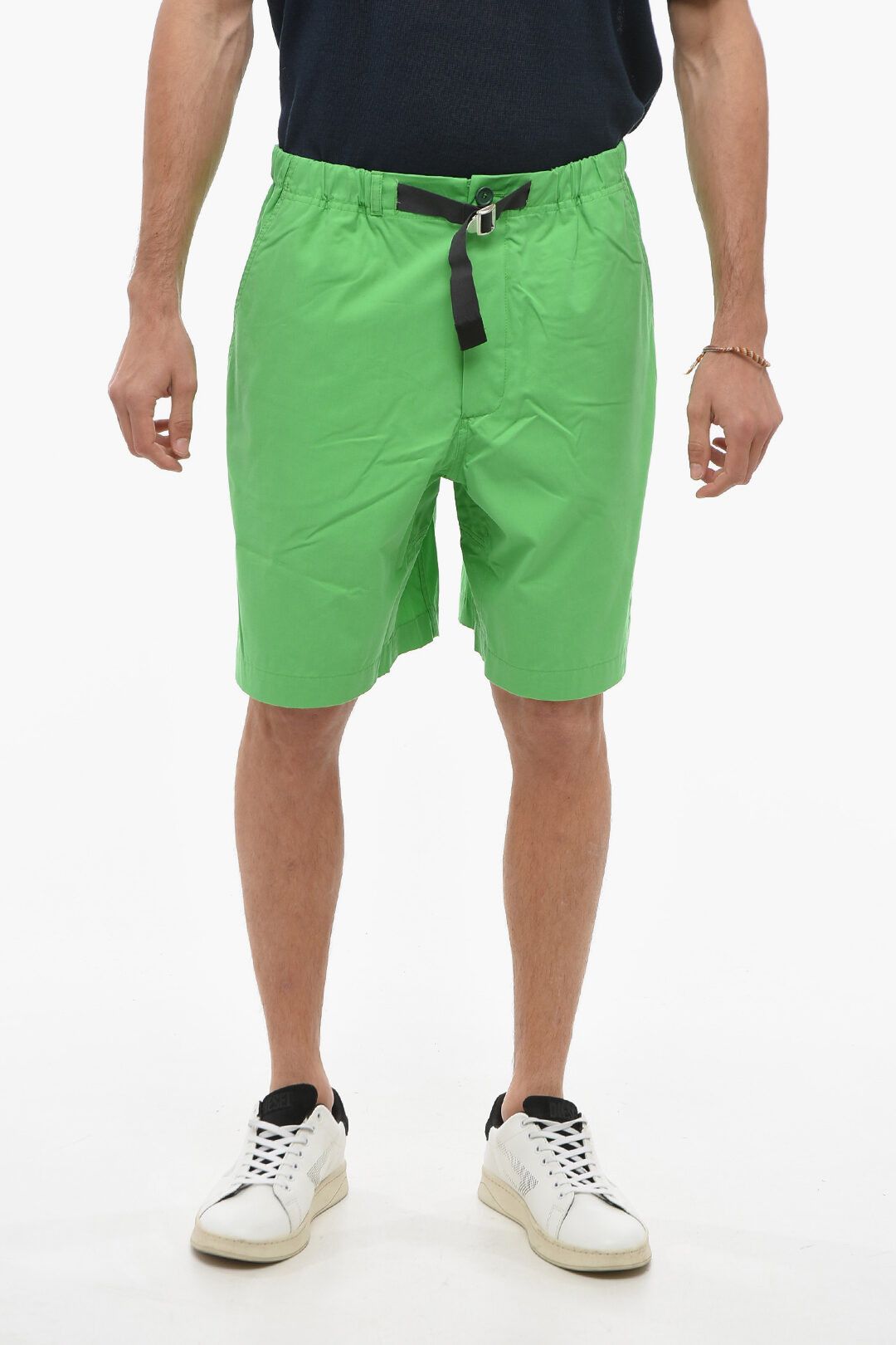 image of Kenzo Og1Mm0424 Cotton Short In Green, Men's (Size 34)