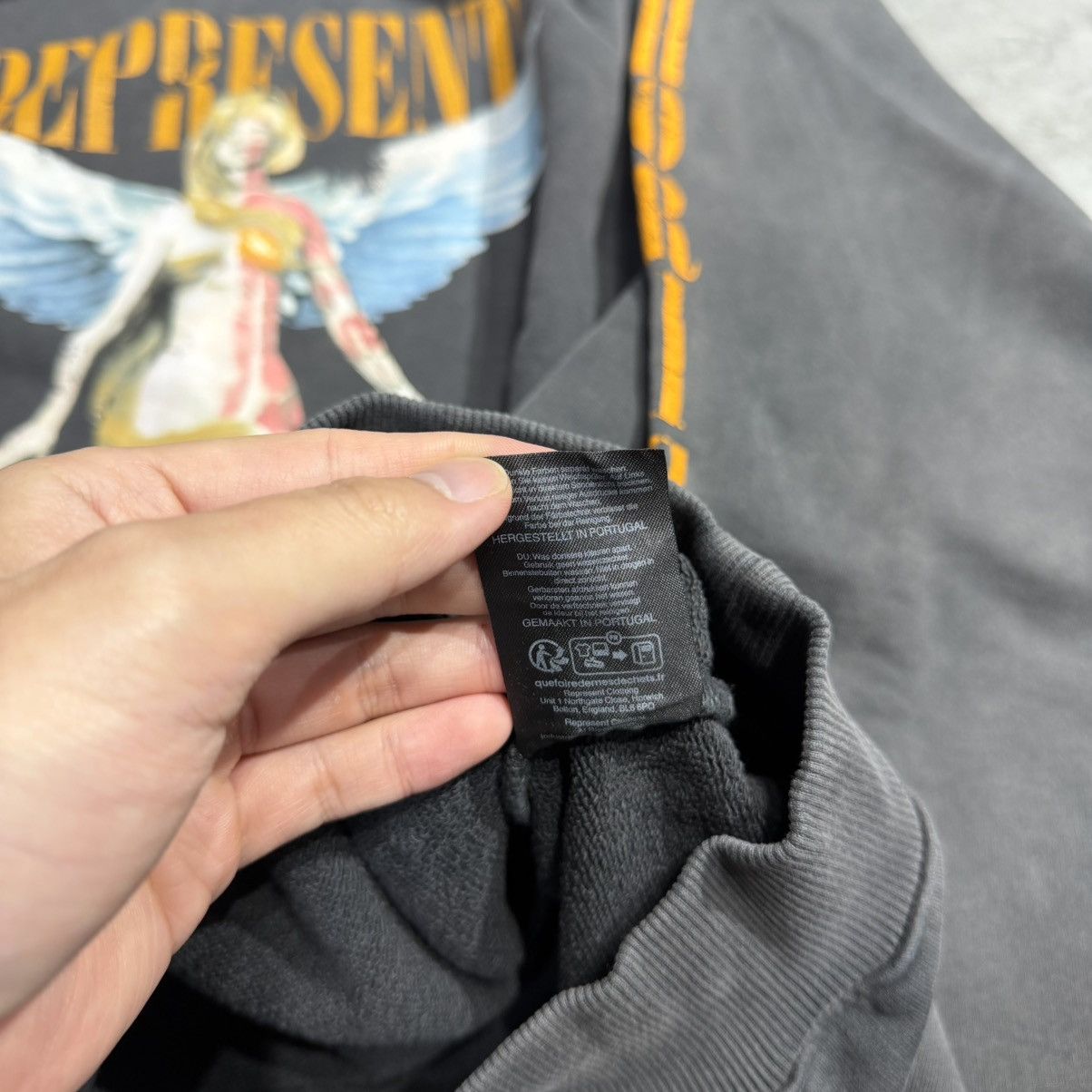 Represent Clo. Represent Reborn Hoodie Aged Black Size US L / EU 52-54 / 3 - 5 Thumbnail