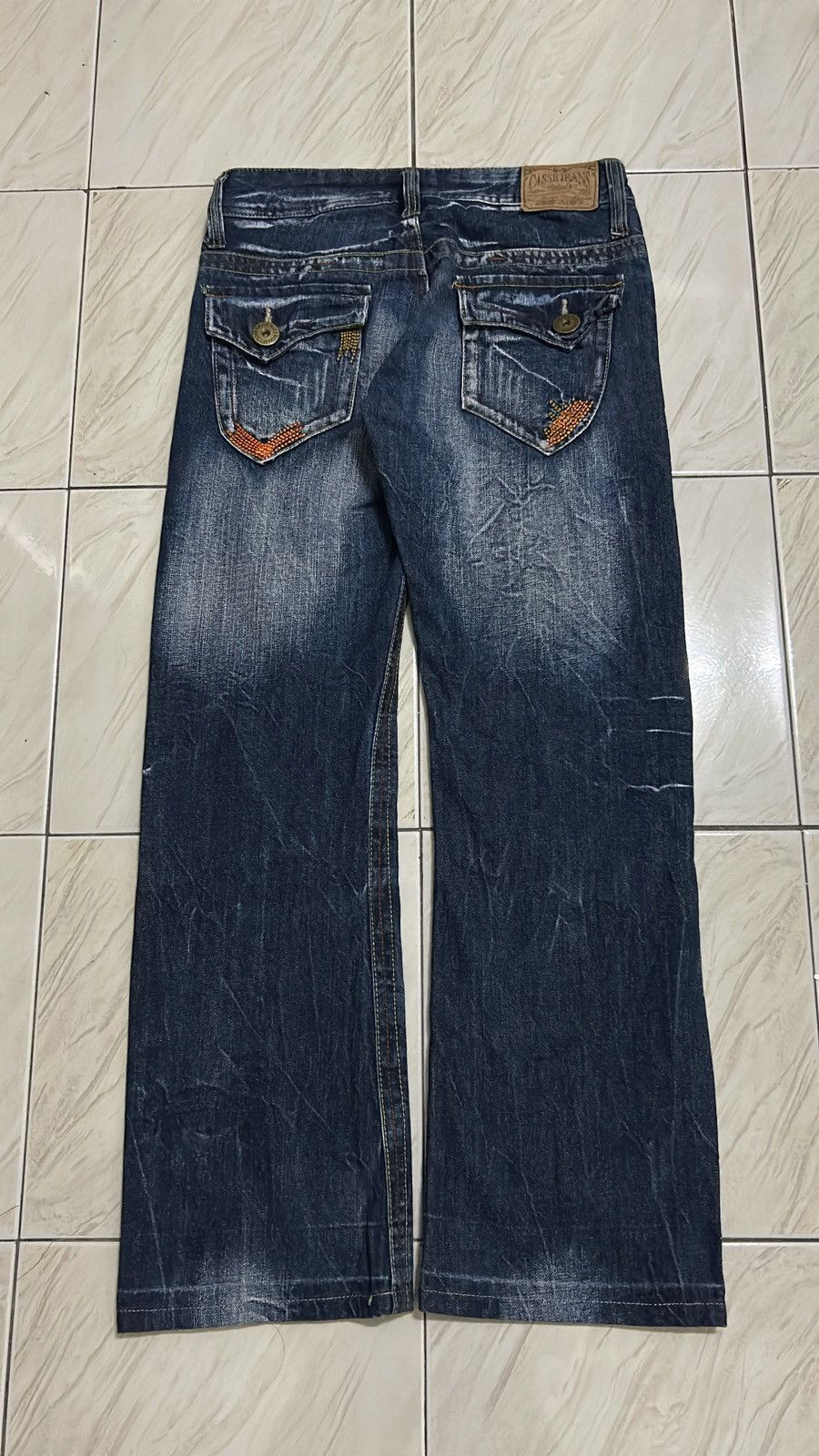 If Six Was Nine × Japanese Brand × Le Grande Bleu (L.G.B.) Casse Jeans Rare Vintage Design Size 28" / US 6 / IT 42 - 8 Thumbnail