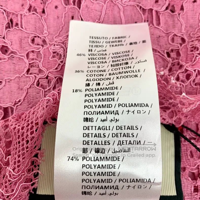 Gucci gucci Pink floral hollow embroidery cotton long-sleeved la Size XS / US 0-2 / IT 36-38 - 8 Thumbnail