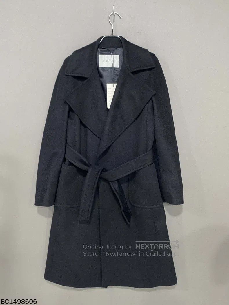 Max Mara Max Mara Black long cashmere coat Size S / US 4 / IT 40 - 1 Thumbnail